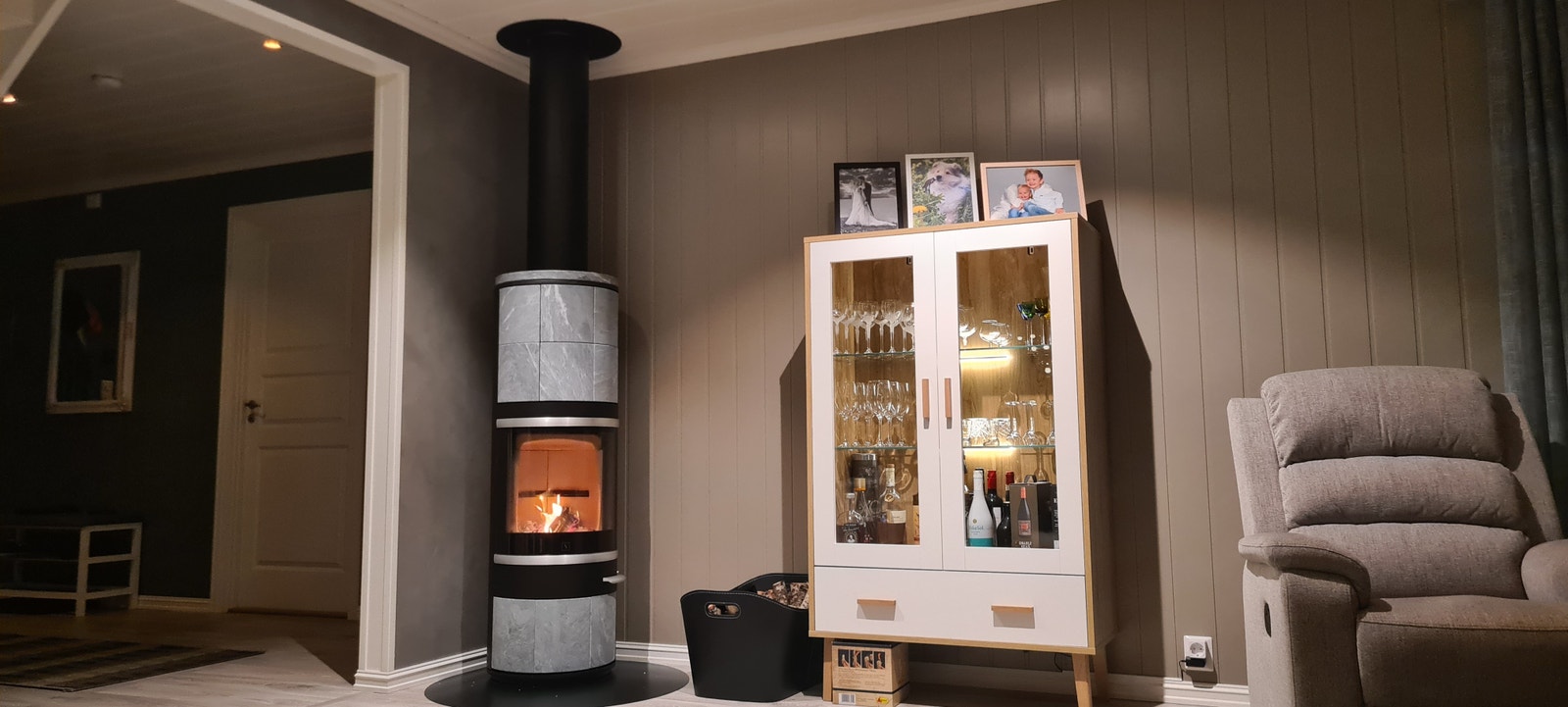 Vedfyring Galleribilde