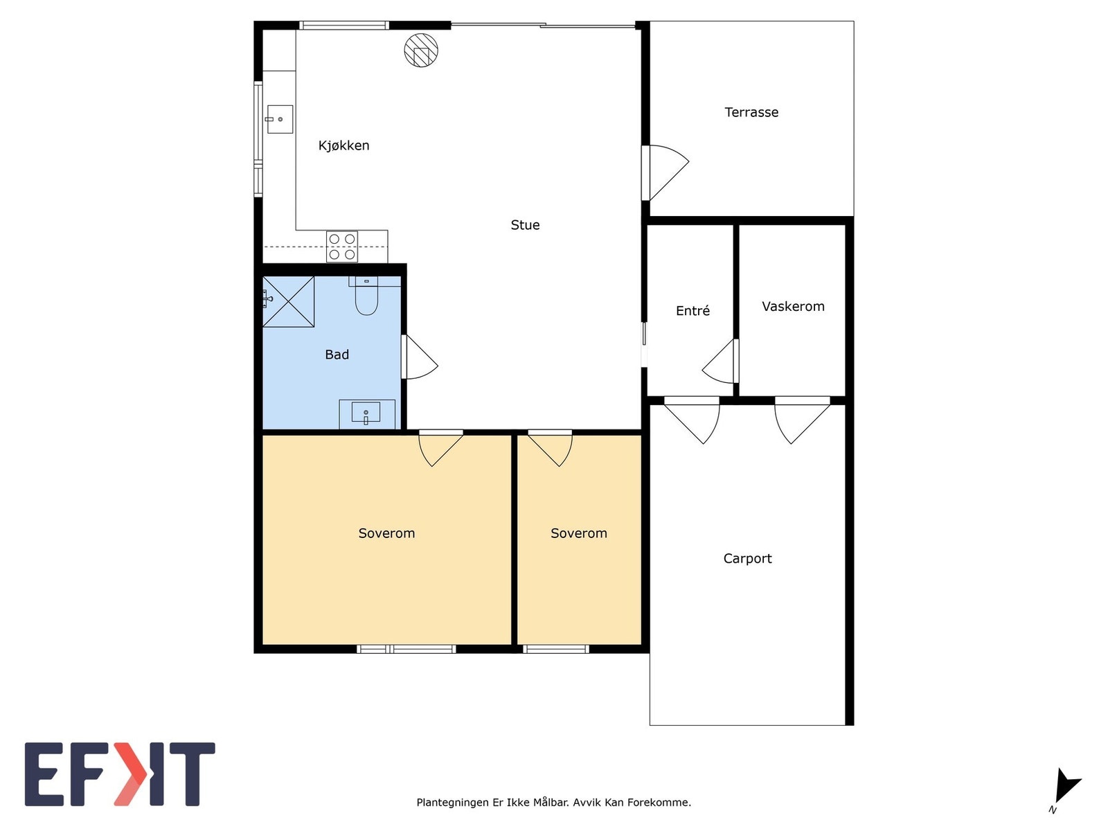 Plantegning over boligen! Galleribilde