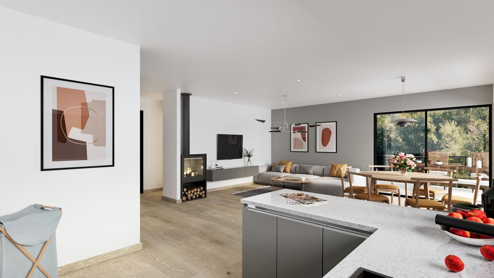 Illustrasjon av leilighetens innhold/standard Galleribilde