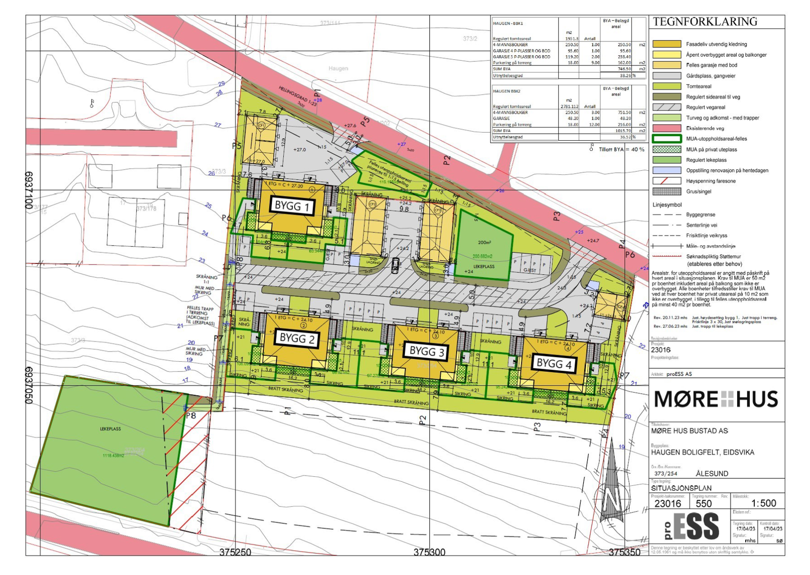 Bygg 1 er ferdig, bygg 2 og bygg 3 er under oppføring. Galleribilde