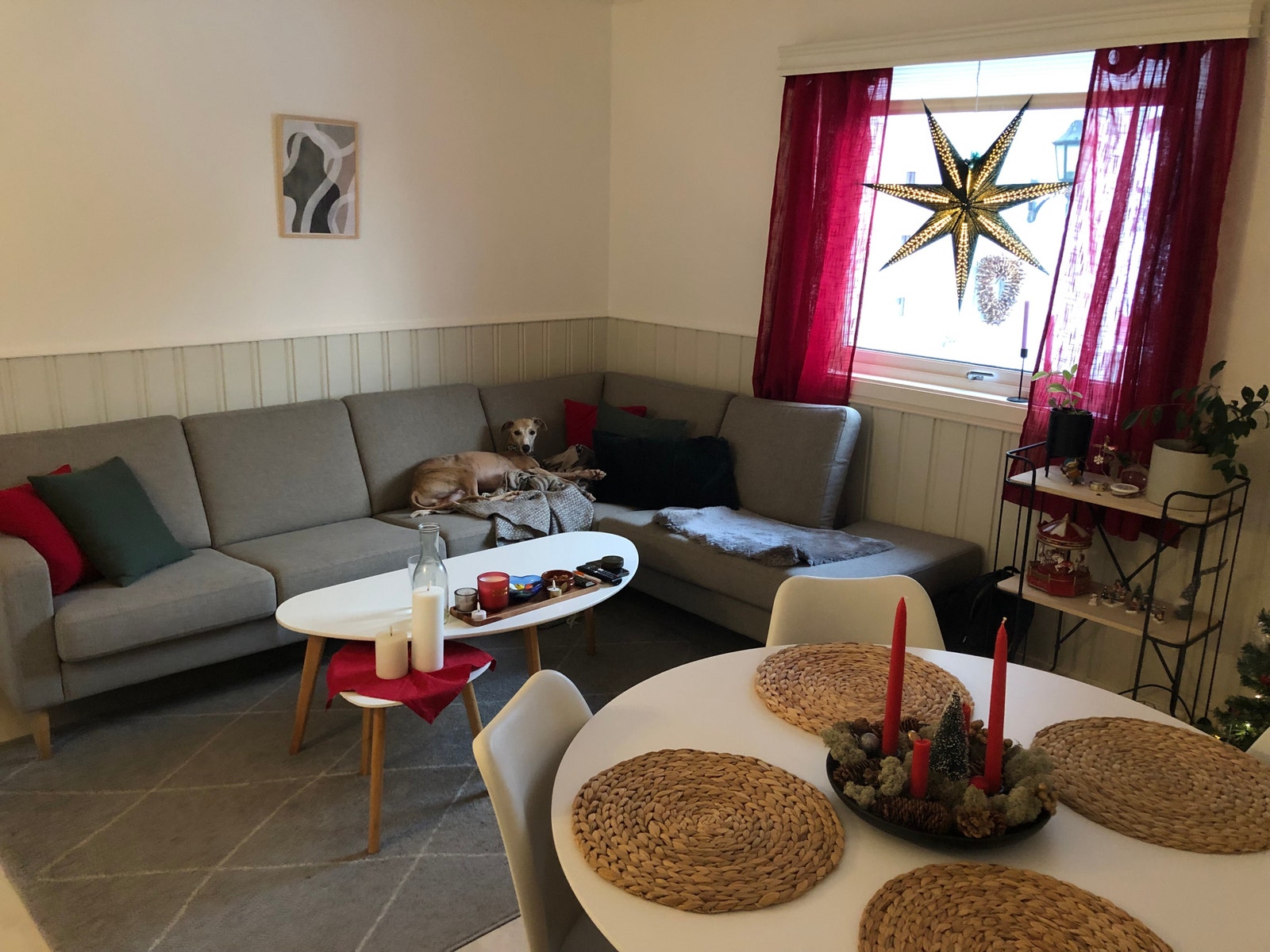 Julepyntet stue Galleribilde