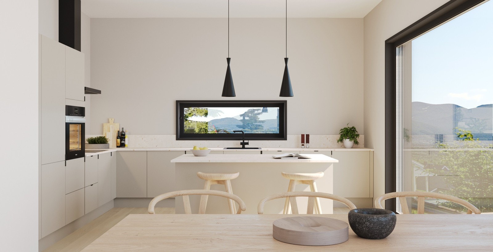 Illustrasjon av leilighet D i 1. etasje. Avvik på illustrasjoner vil forekomme Galleribilde