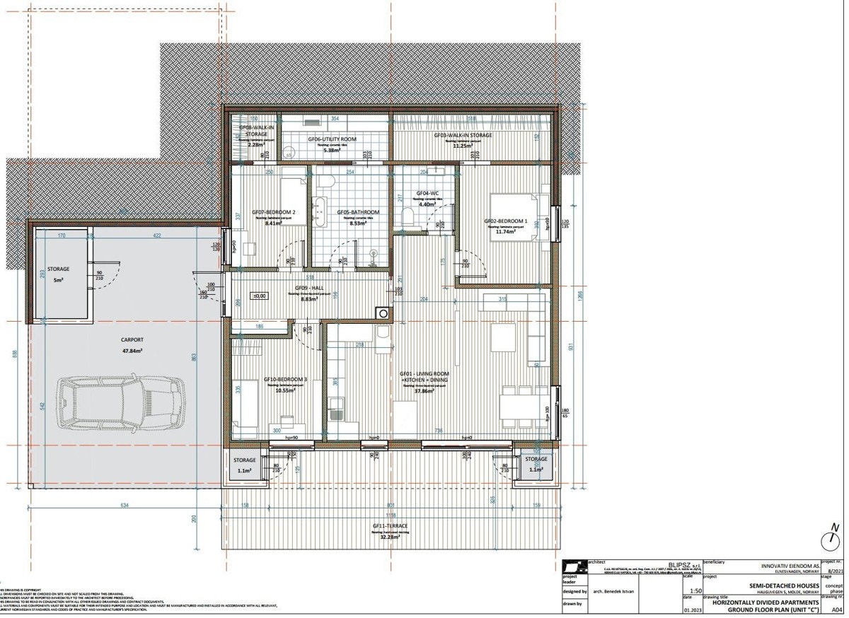 Plantegning bolig C Galleribilde