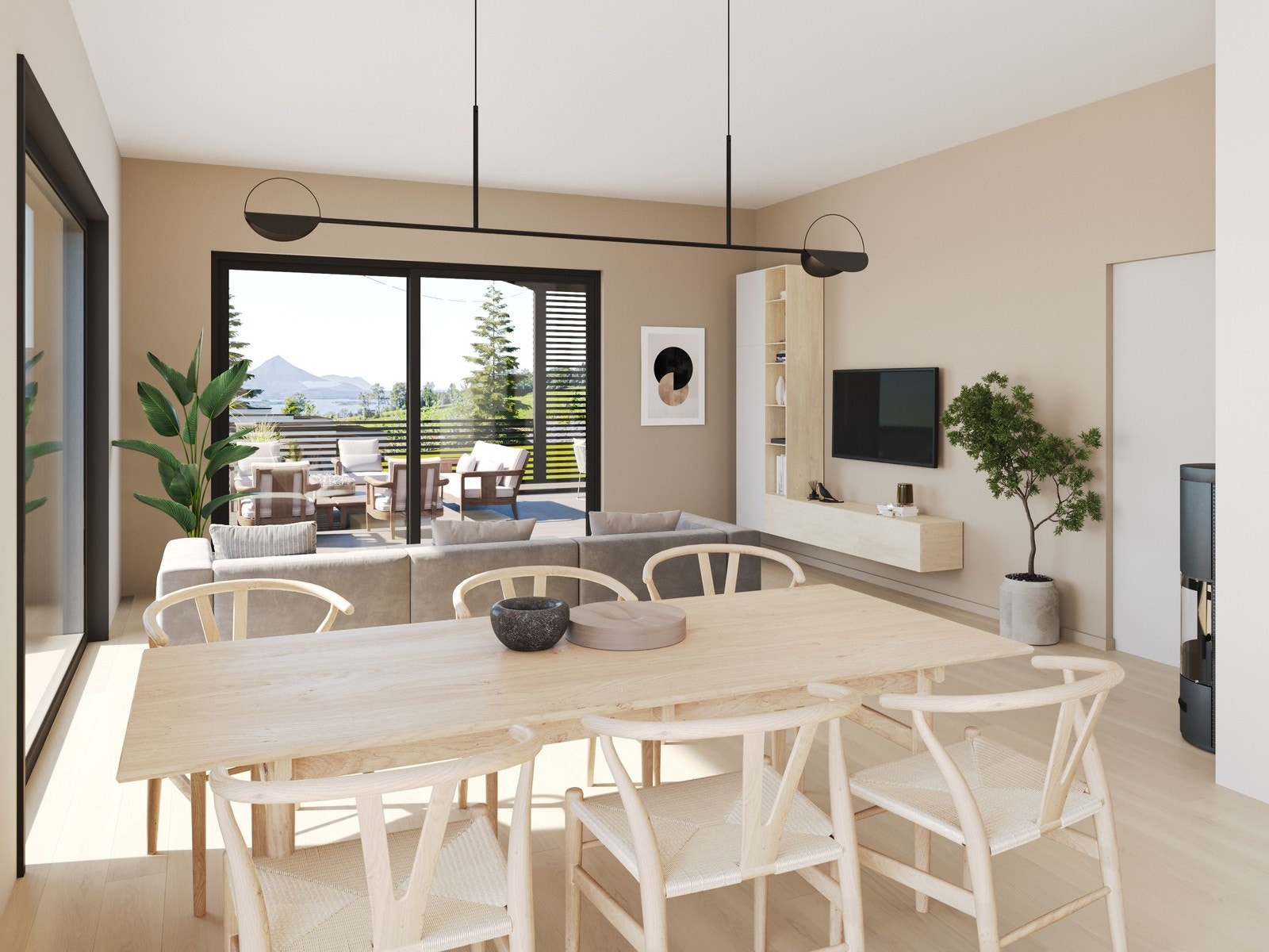 Illustrasjon av leilighet D i 1. etasje.. Avvik på illustrasjoner vil forekomme Galleribilde