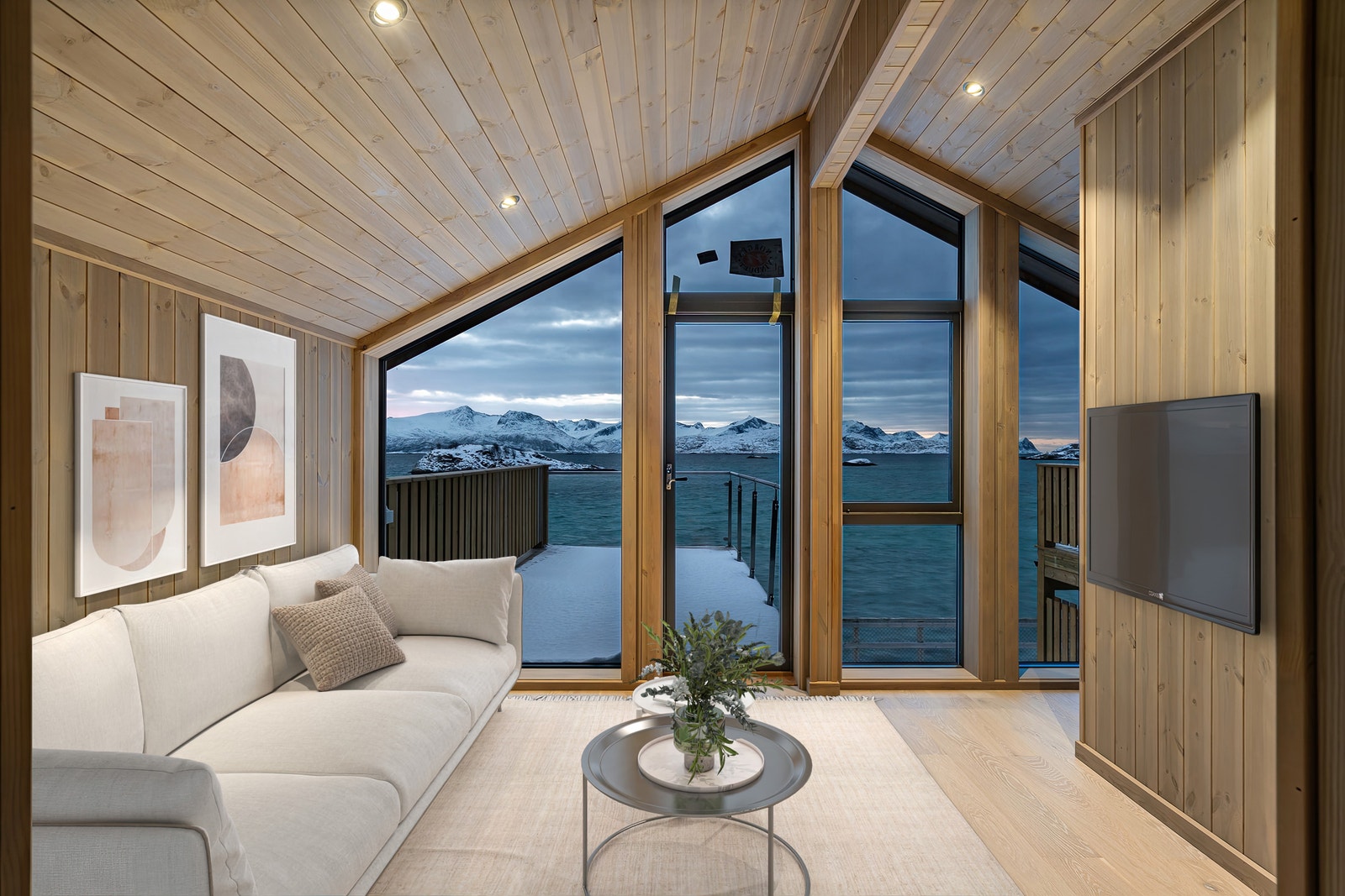 Loftstue med nydelig utsikt. Galleribilde