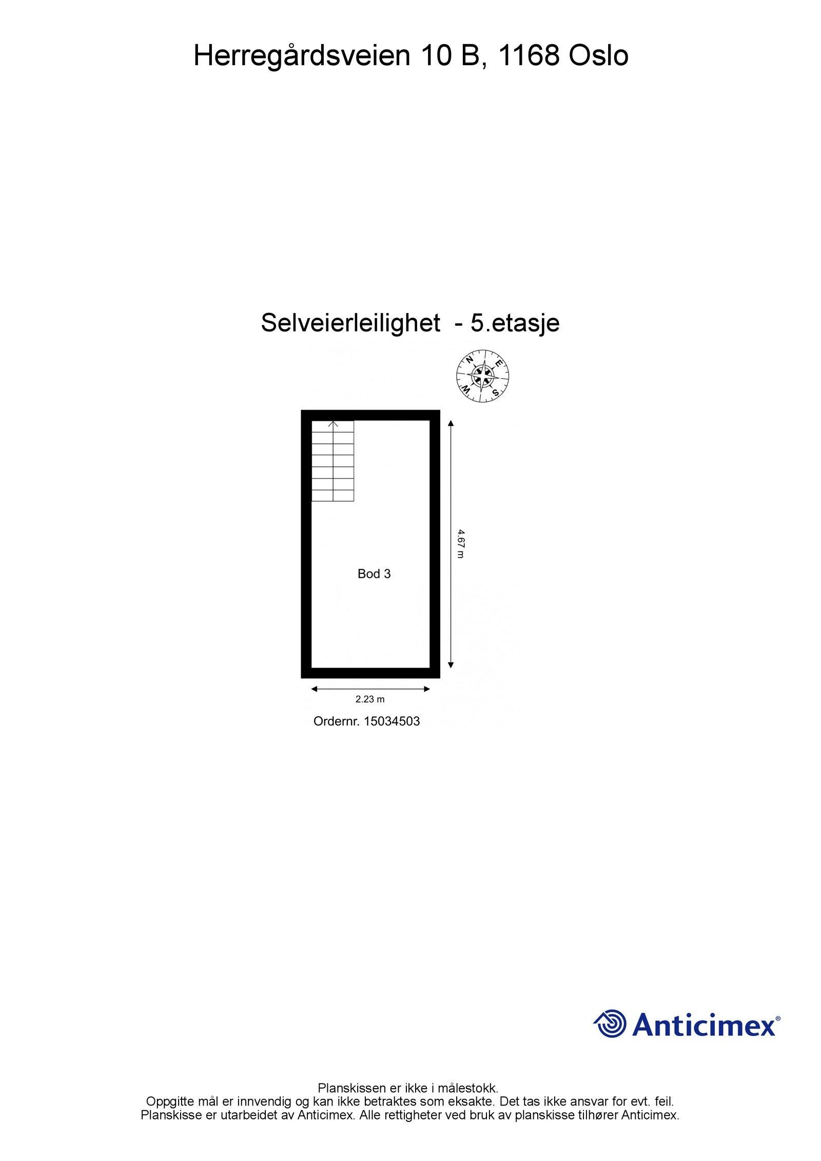 Plantegning kjellerrom/sportsbod. Galleribilde