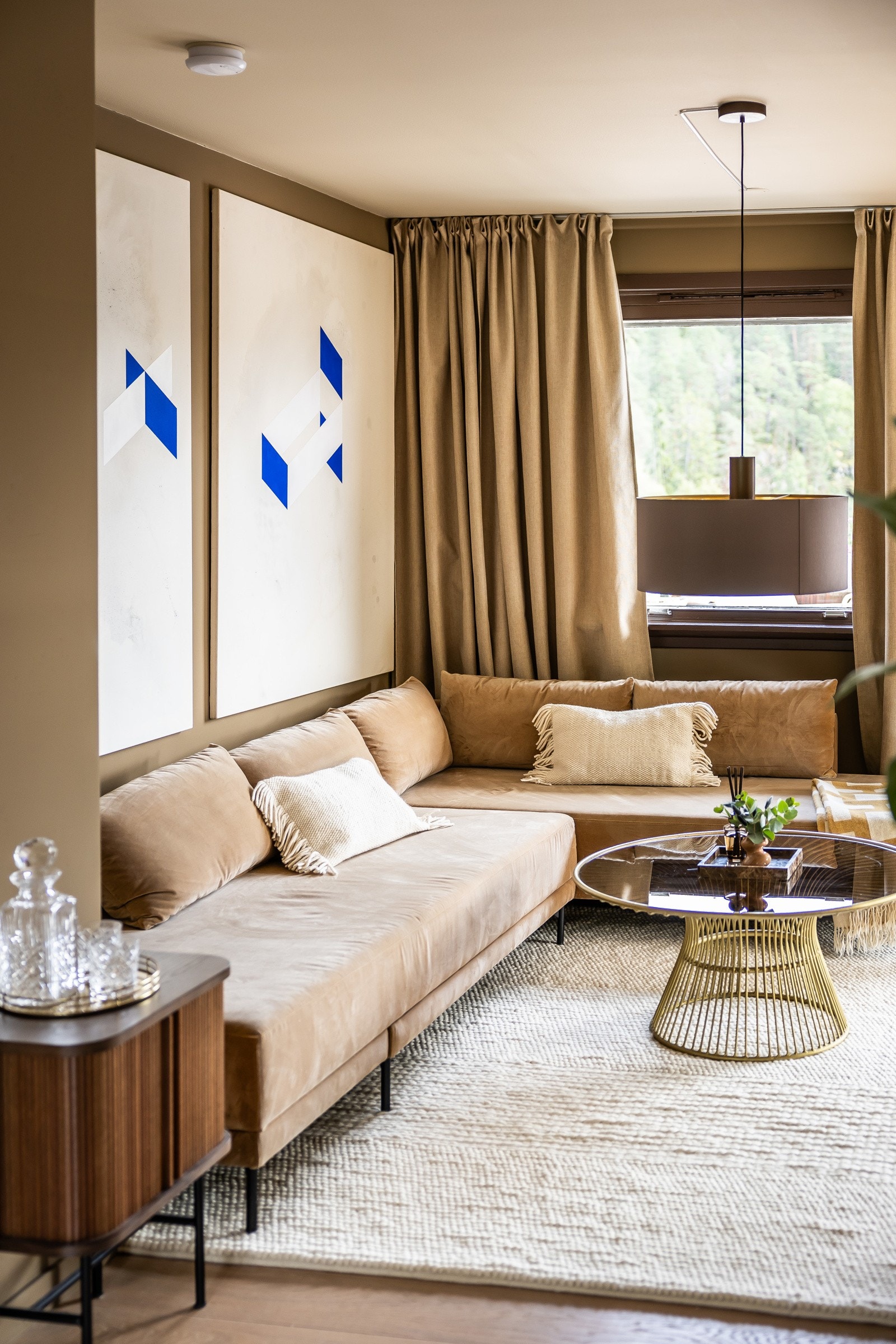 Detaljbilde fra stuen. Galleribilde