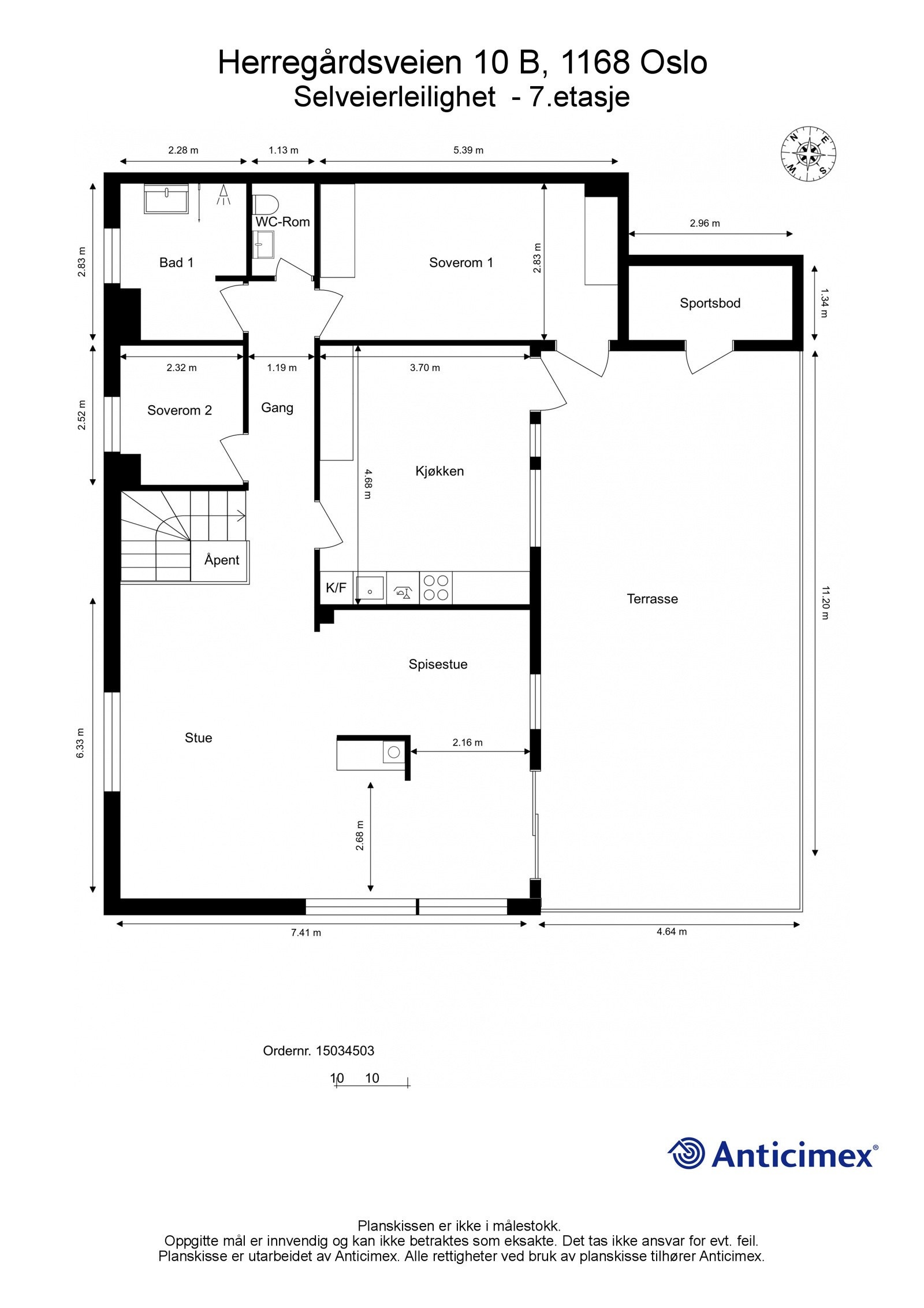Plantegning 2. etasje. Galleribilde