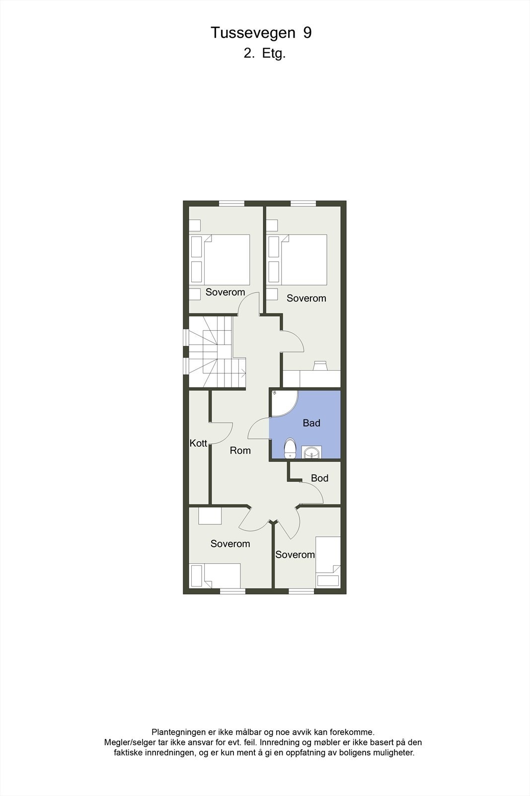 Planskisse 2D - 2.etasje Galleribilde