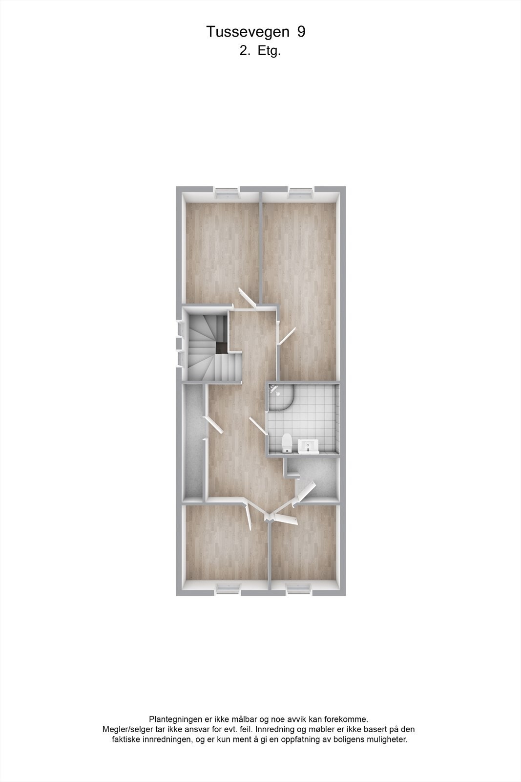 Planskisse 3D - 2.etasje Galleribilde
