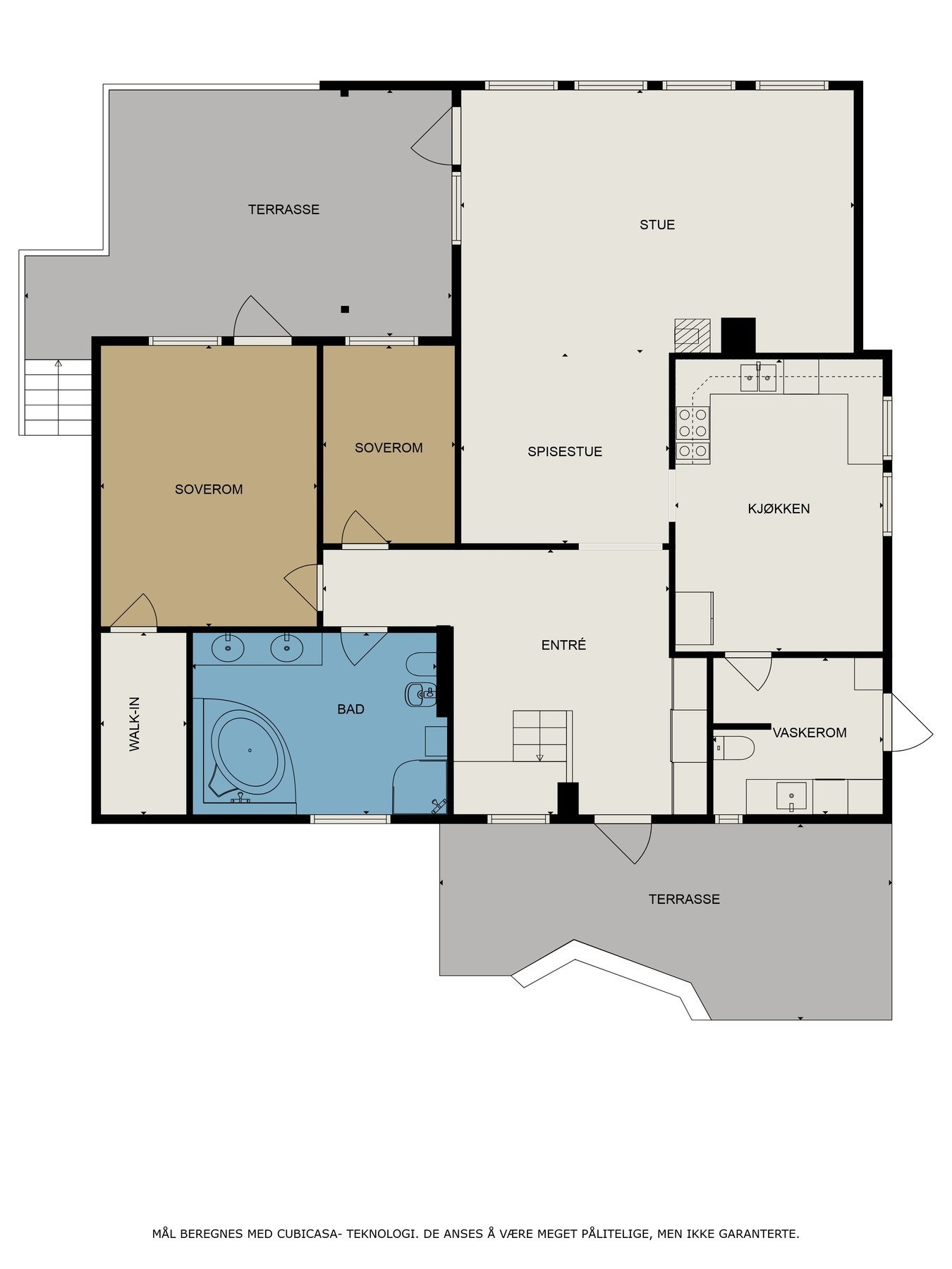 Plantegning hovedplan Galleribilde