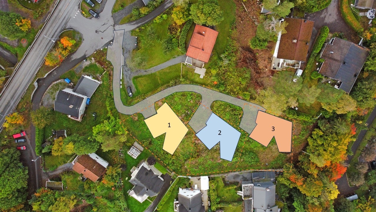 Husplassering og tomteinndeling Galleribilde