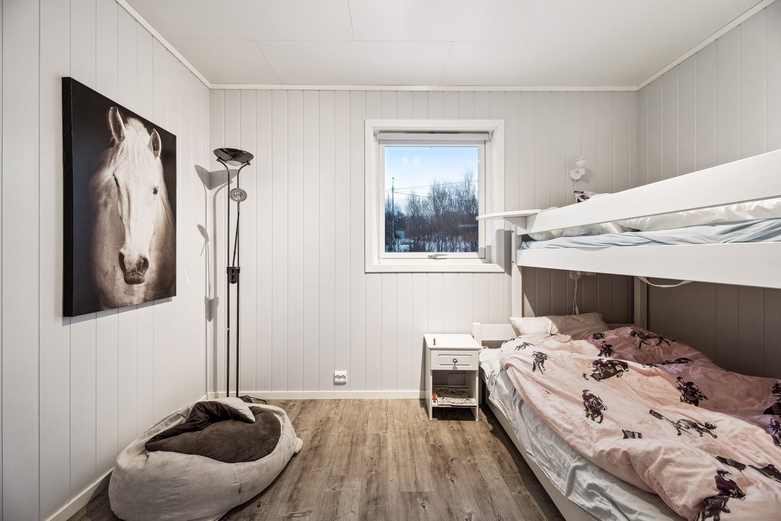 Det andre soverommet er i dag innredet med køyeseng. Galleribilde