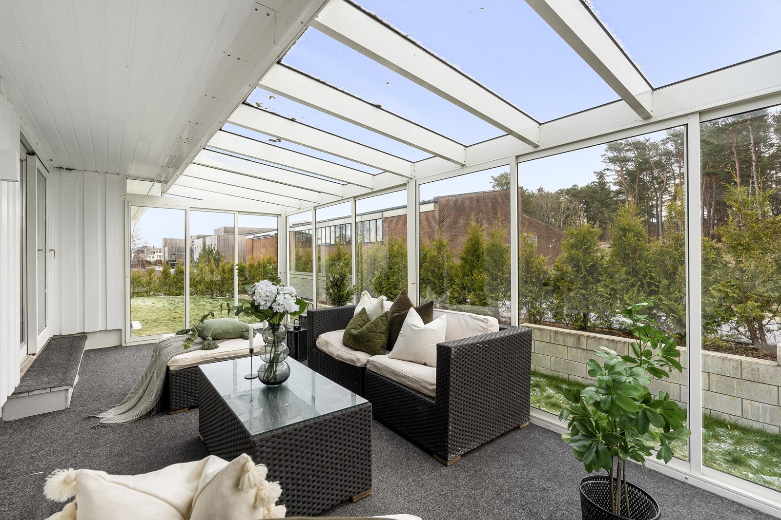 Kjekk vinterhage Galleribilde