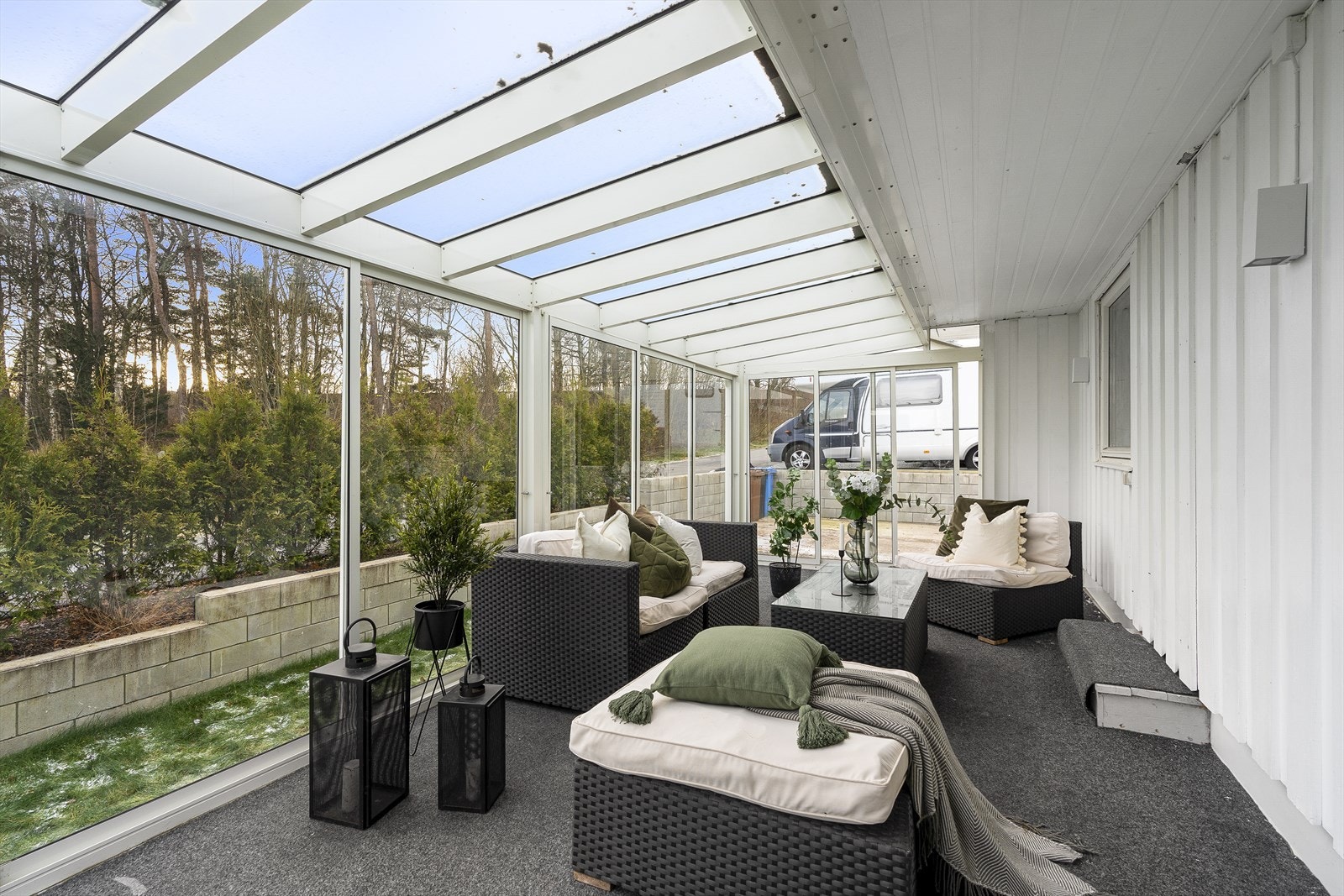 Kjekk vinterhage Galleribilde