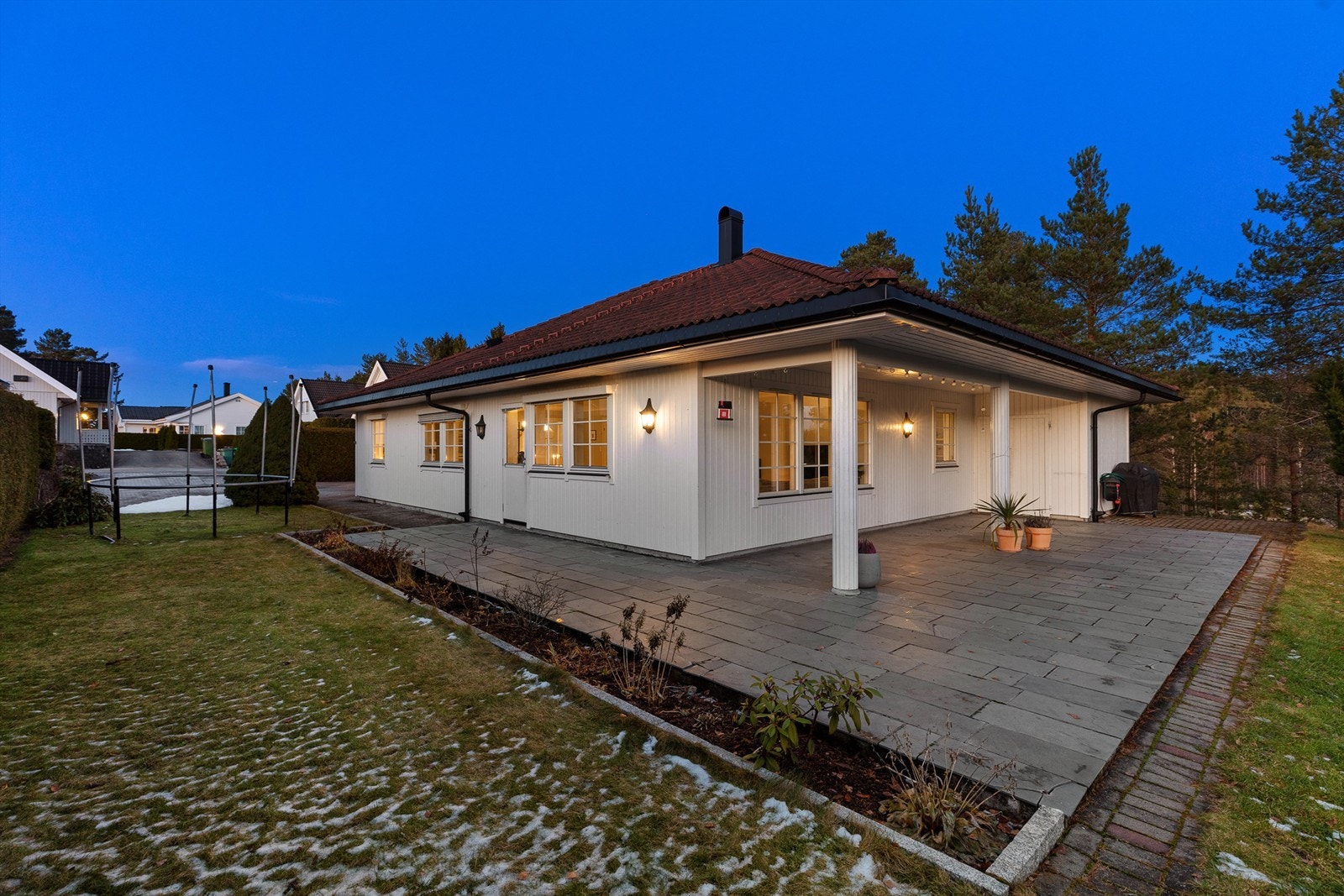 Vannbåren varme i "hele boligen". Galleribilde