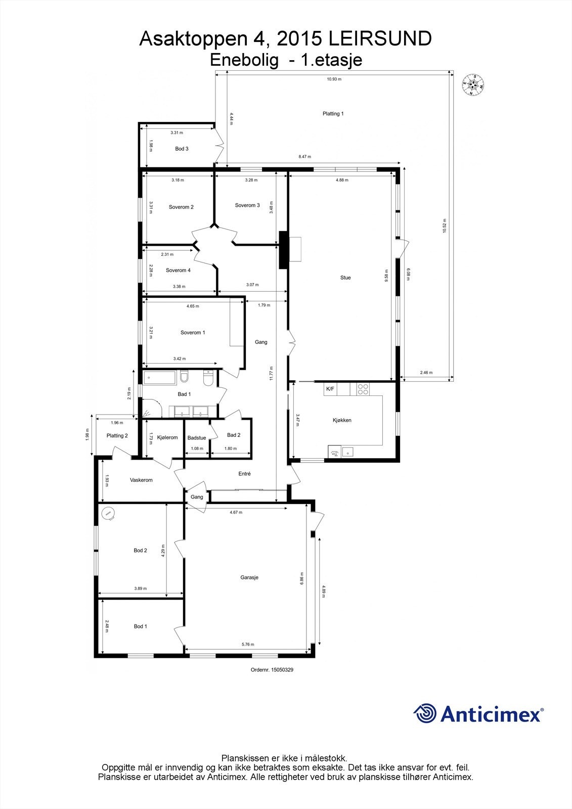 Plantegning Galleribilde