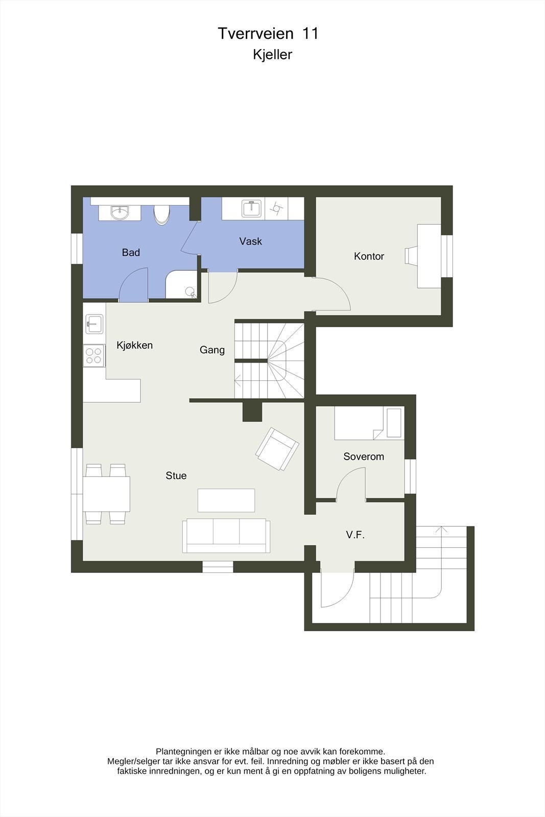 Planskisse 2D - Kjeller Galleribilde