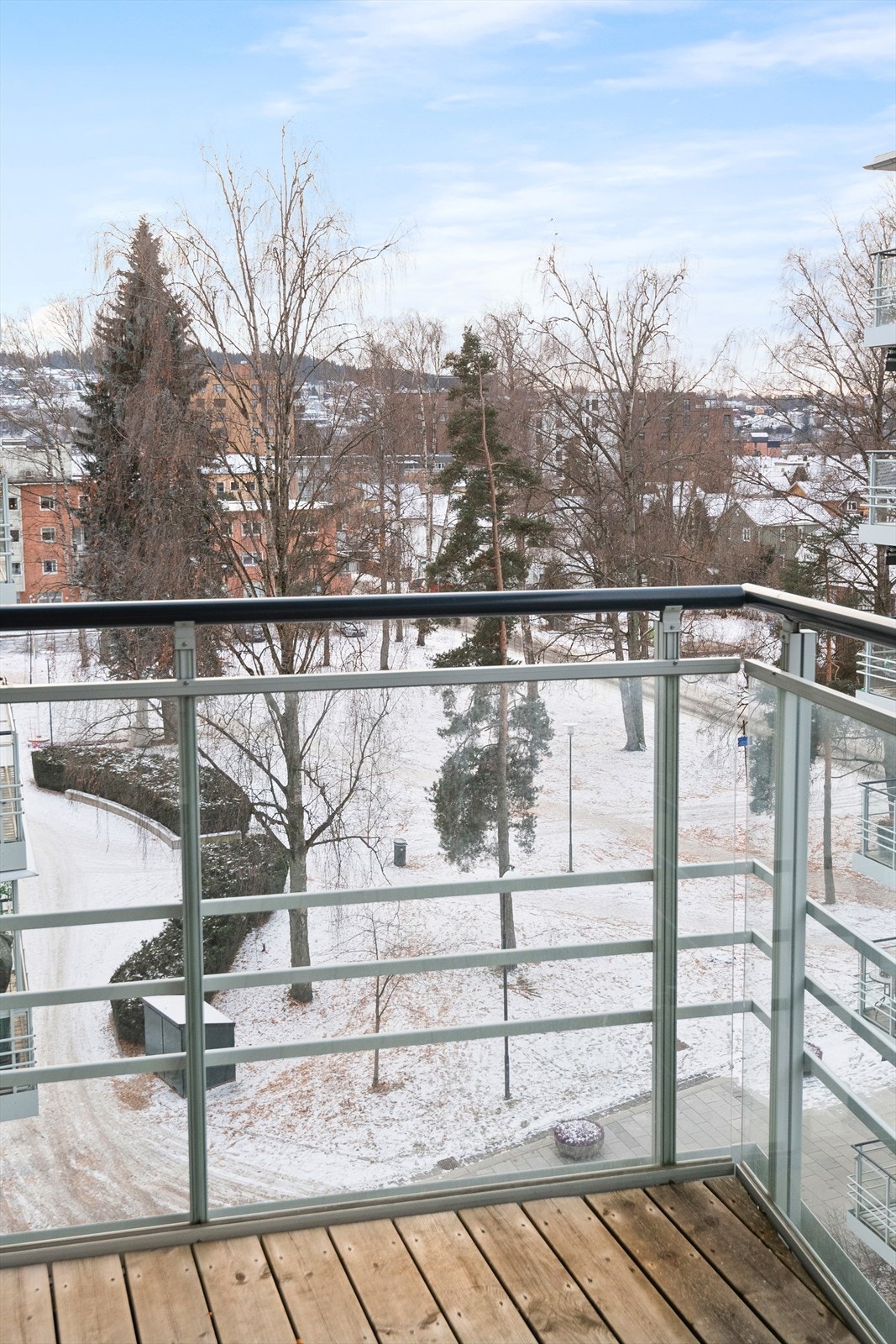 Utsikt fra balkongen Galleribilde