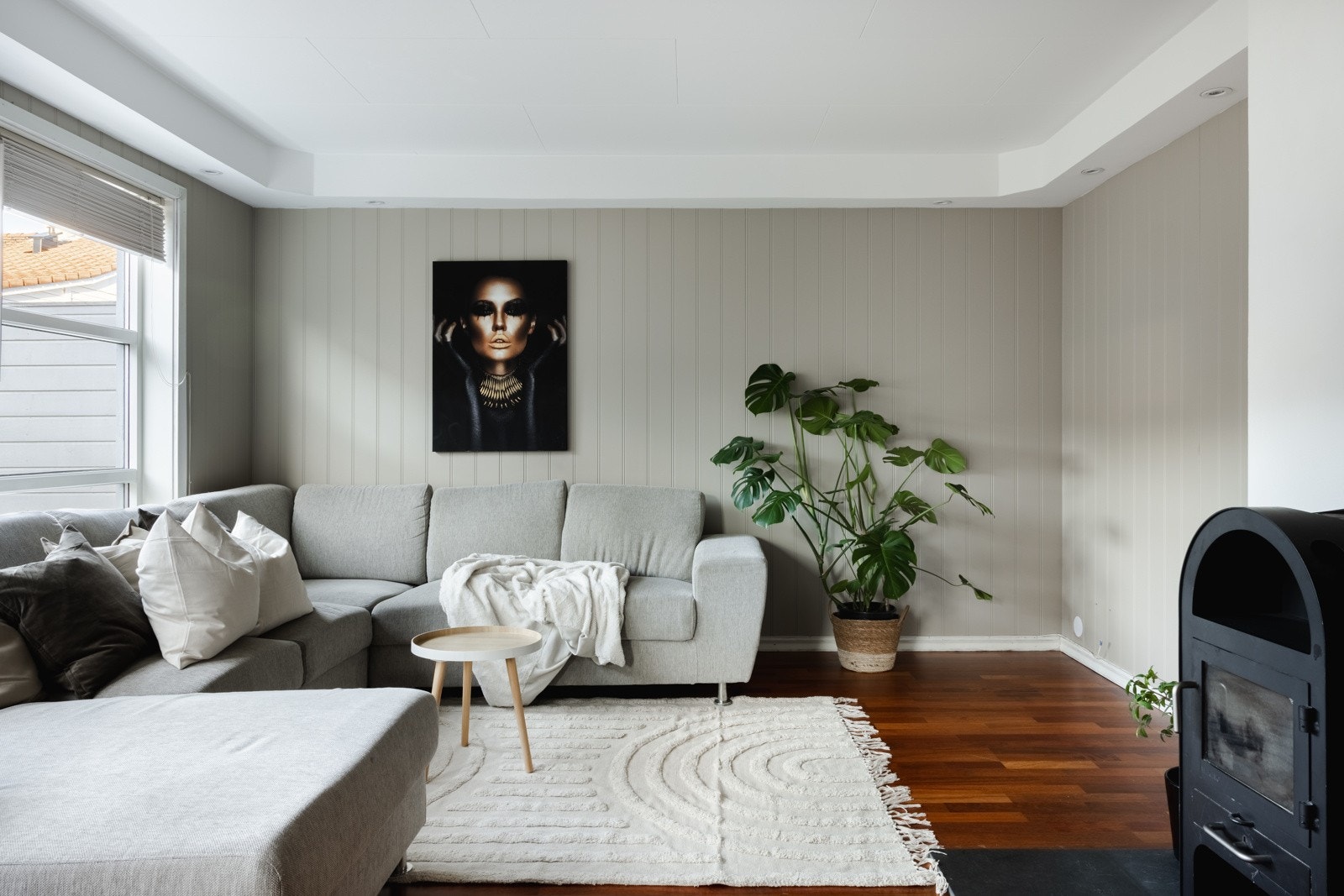 Her er det god plass til å møblere med den favoriserte sofakroken. Galleribilde