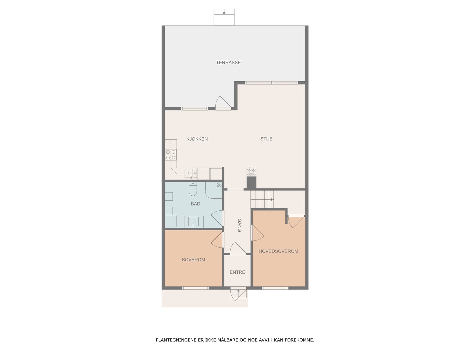 Plantegning hovedetasje Galleribilde