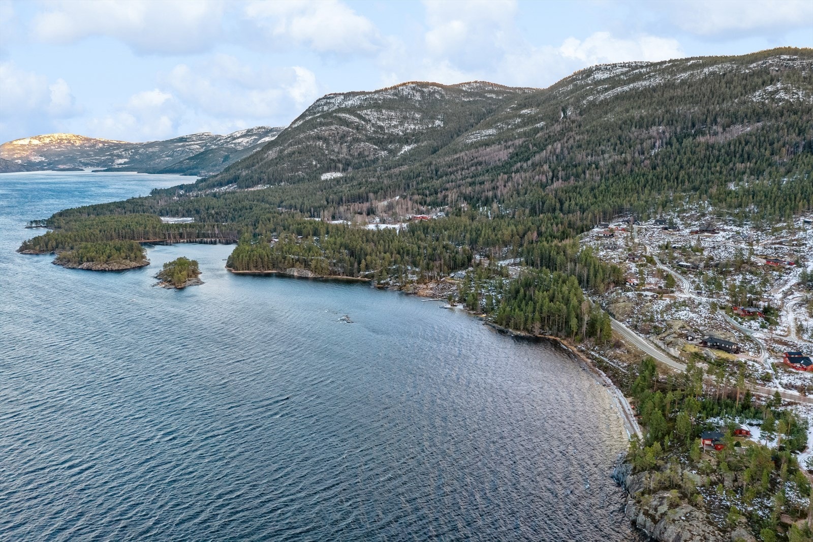 Dronebilde av området. Galleribilde