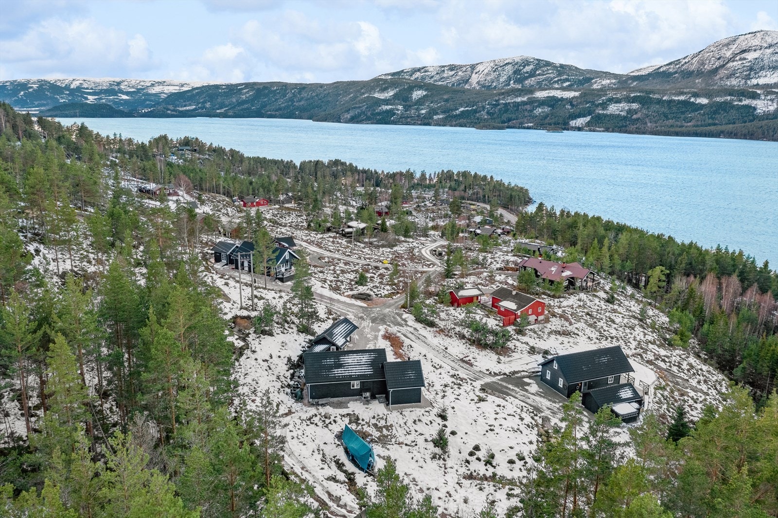 Dronebilde av området. Galleribilde