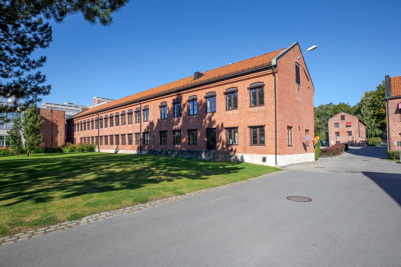 Stort grøntområde mellom eiendommen og sjøen Galleribilde