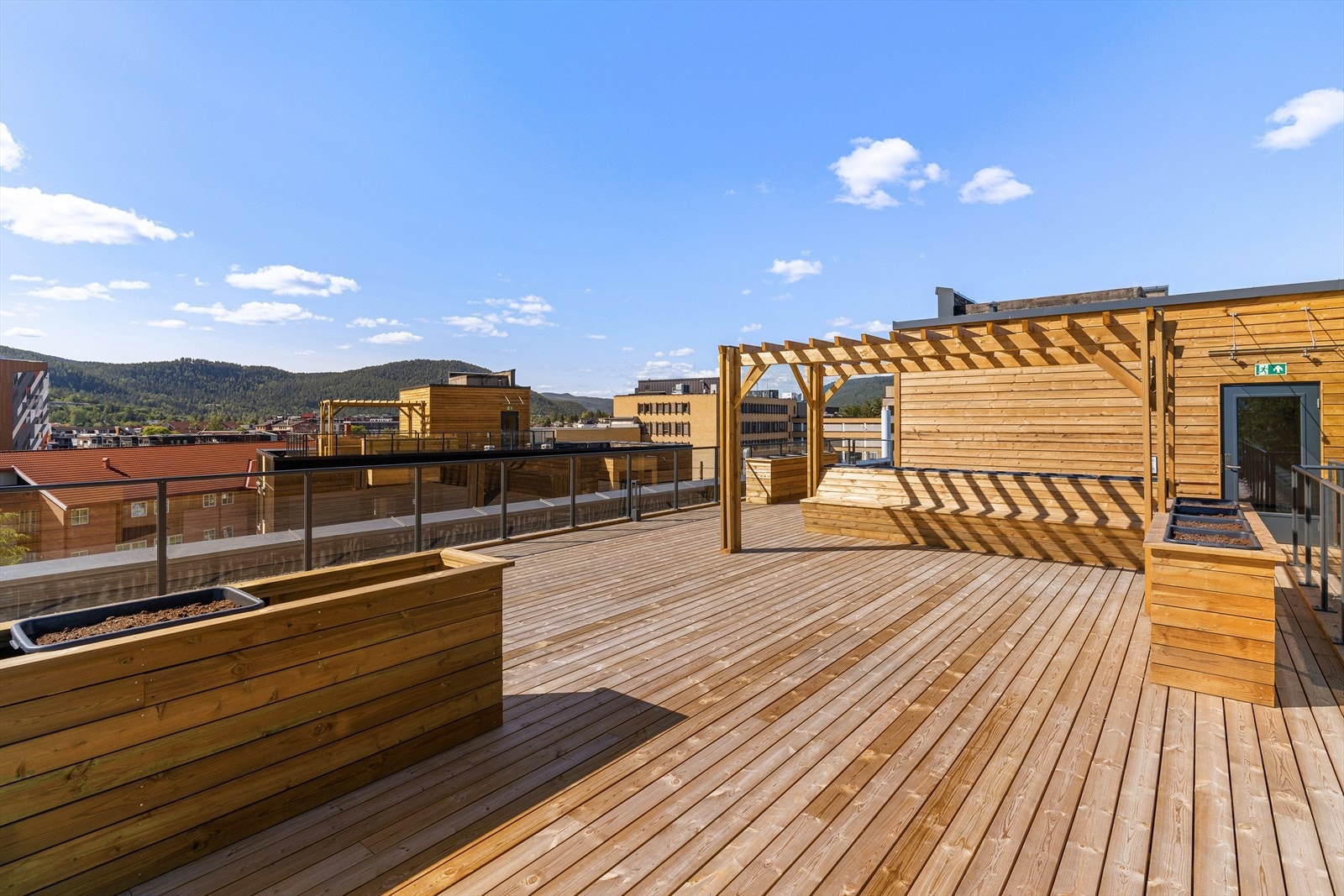 Henriks Hus er ett av få prosjekter i Kongsberg bysentrum med takterrasse! Galleribilde