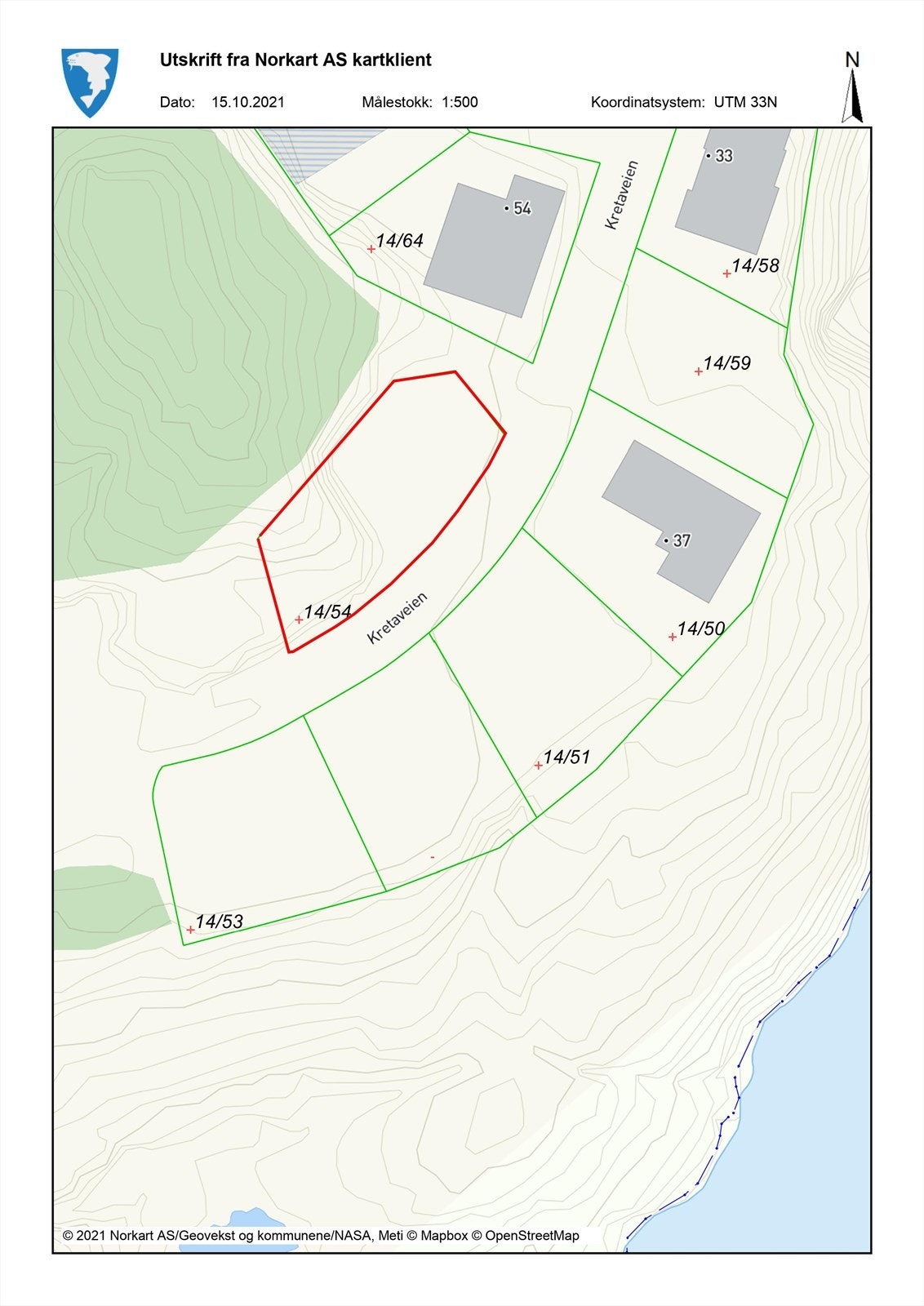 Kartskisse Galleribilde