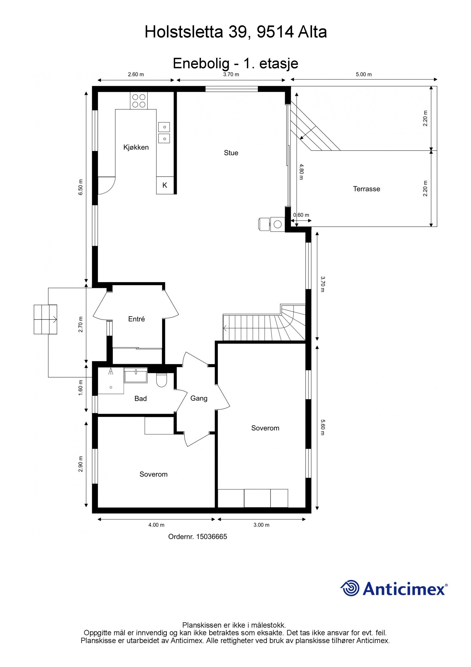 Plantegning hovedetasje Galleribilde