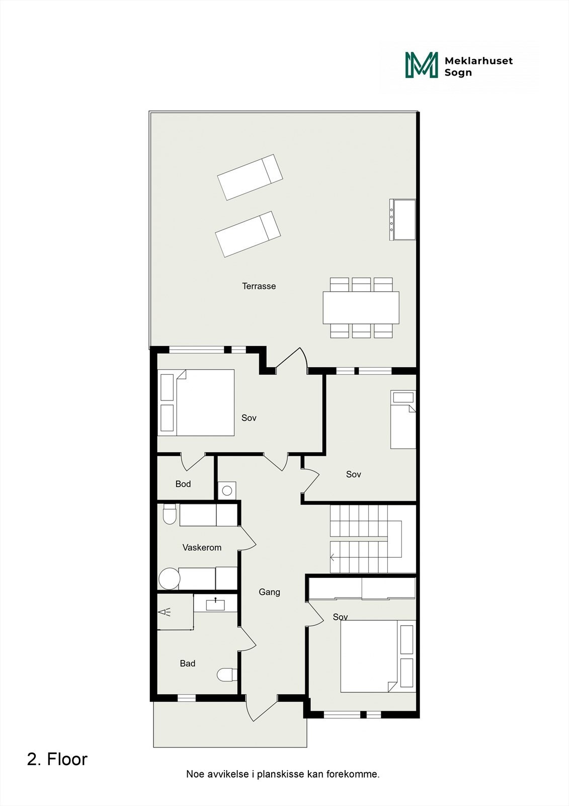 Planteikning 2D 1.etg. Galleribilde
