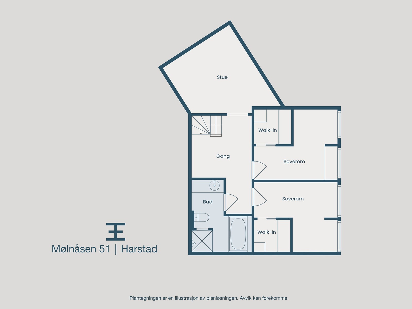 Plantegning underetasje Galleribilde
