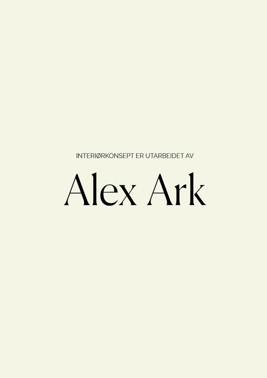 Utviklet i samarbeid med interiørarkitektkontoret AlexArk. Galleribilde