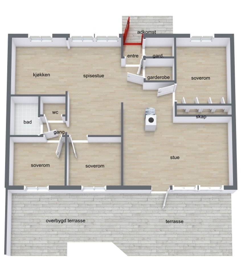 Plantegning Galleribilde