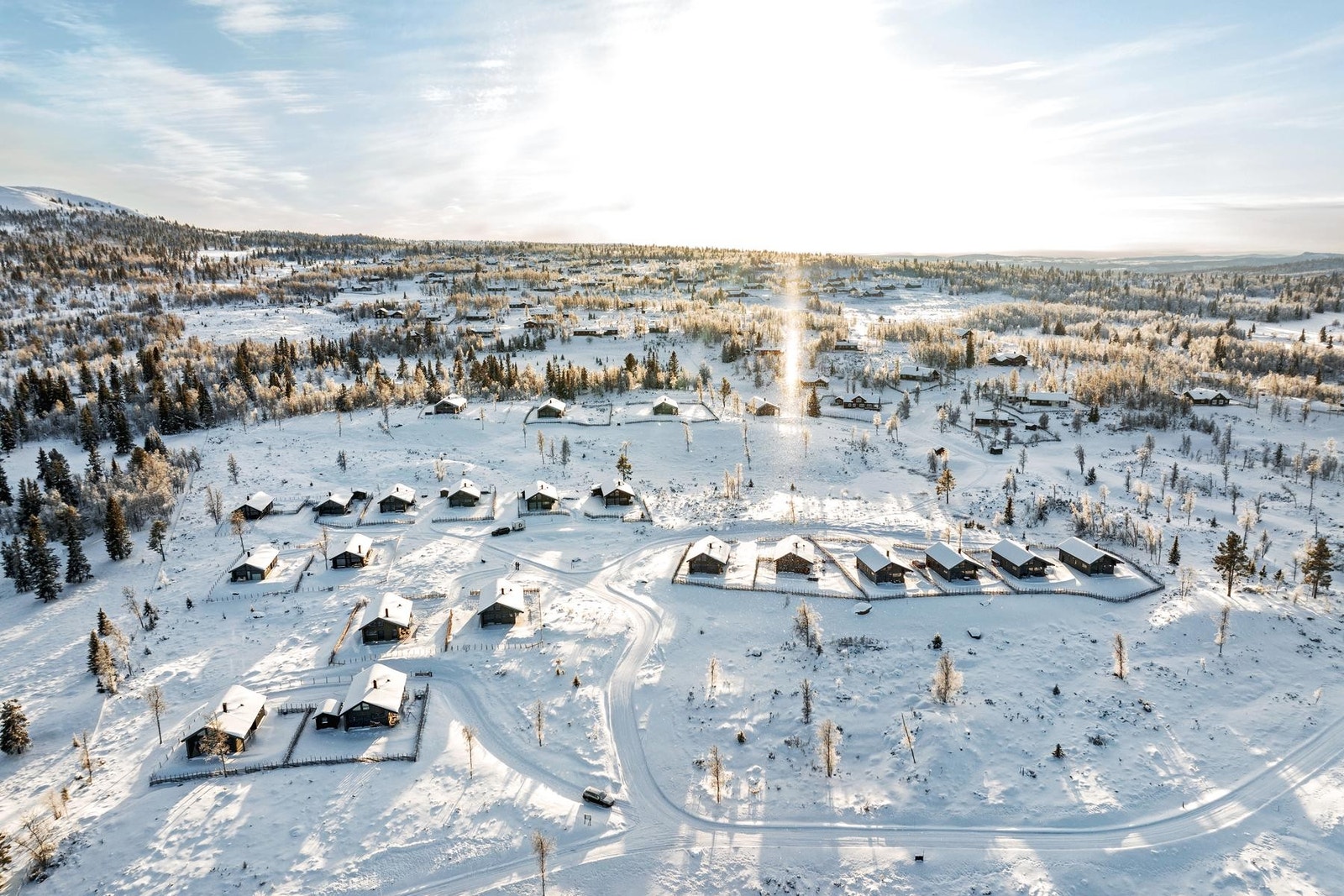 Løggelie Hyttegrend desember 2023. Galleribilde