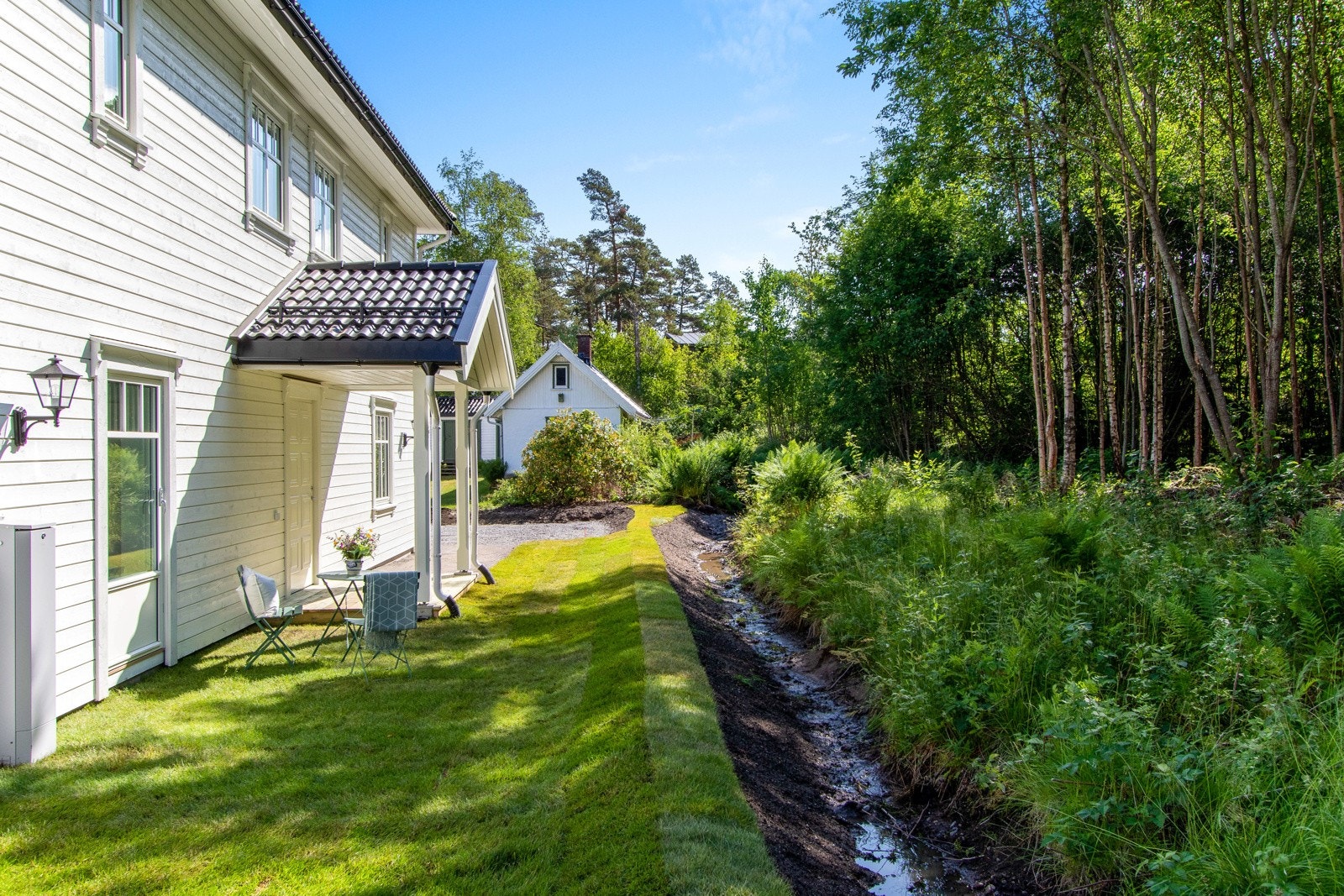 Entre og inngang til vaskerom ved siden av hverandre. Galleribilde
