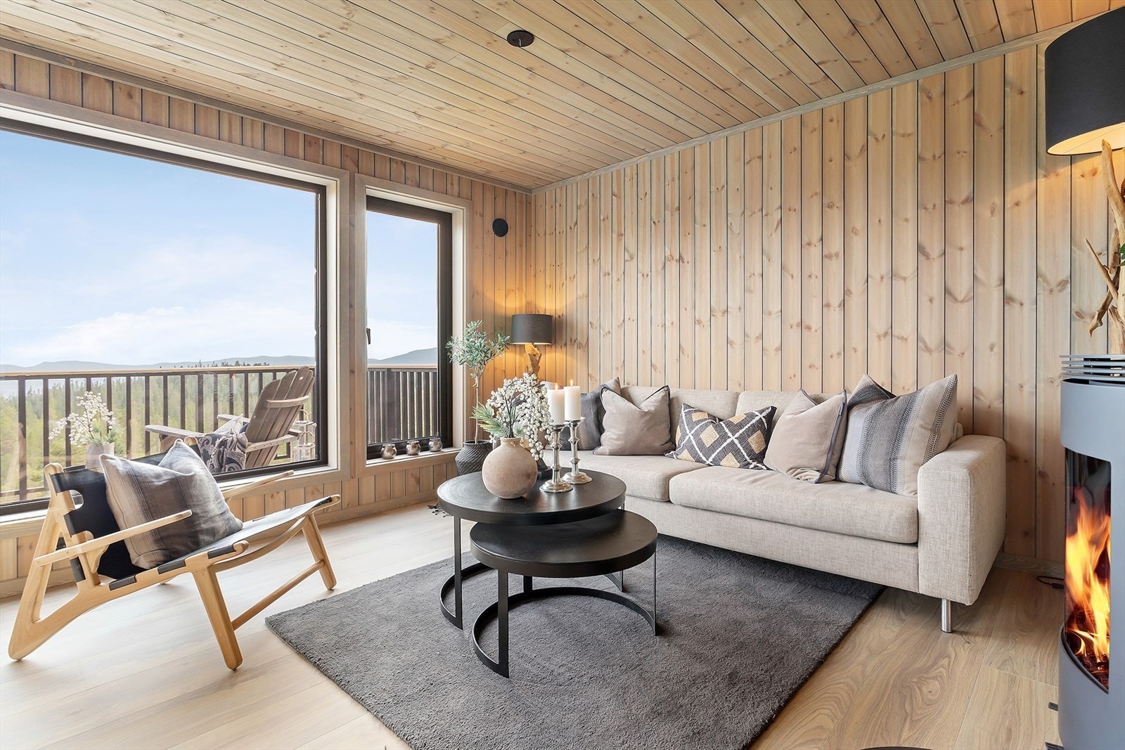 Panoramautsikt fra sofaen. Galleribilde