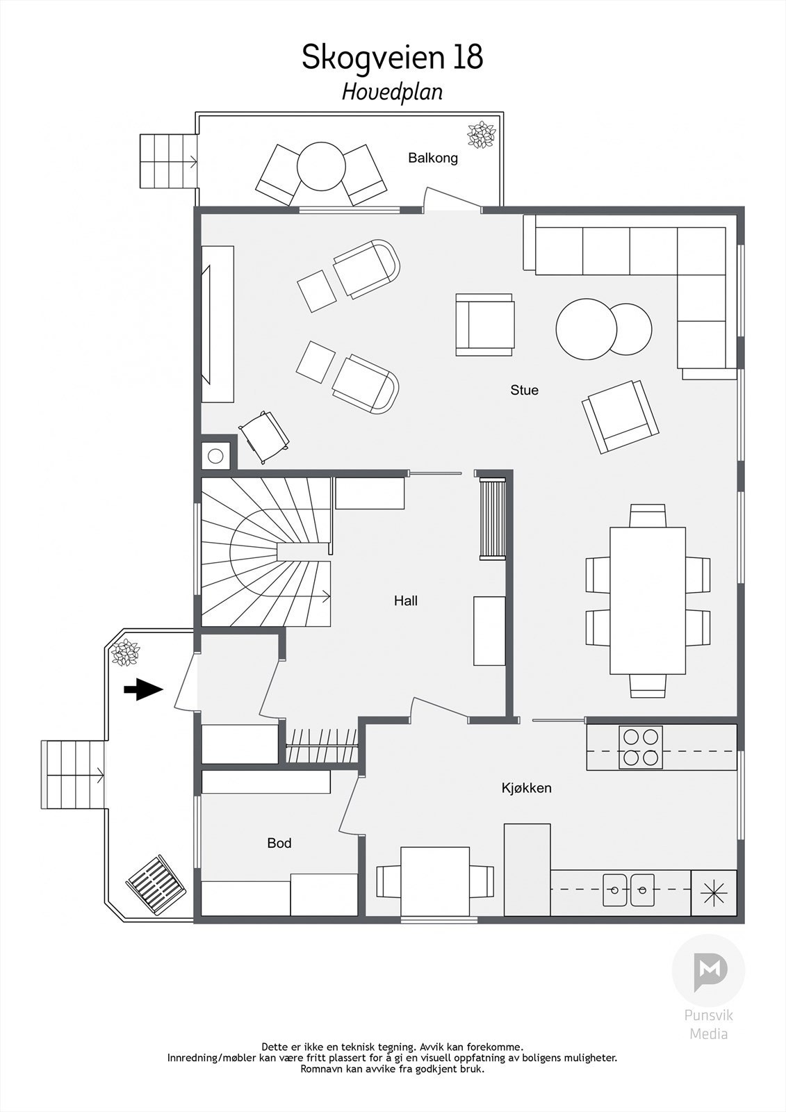 Plantegning - hovedplan Galleribilde