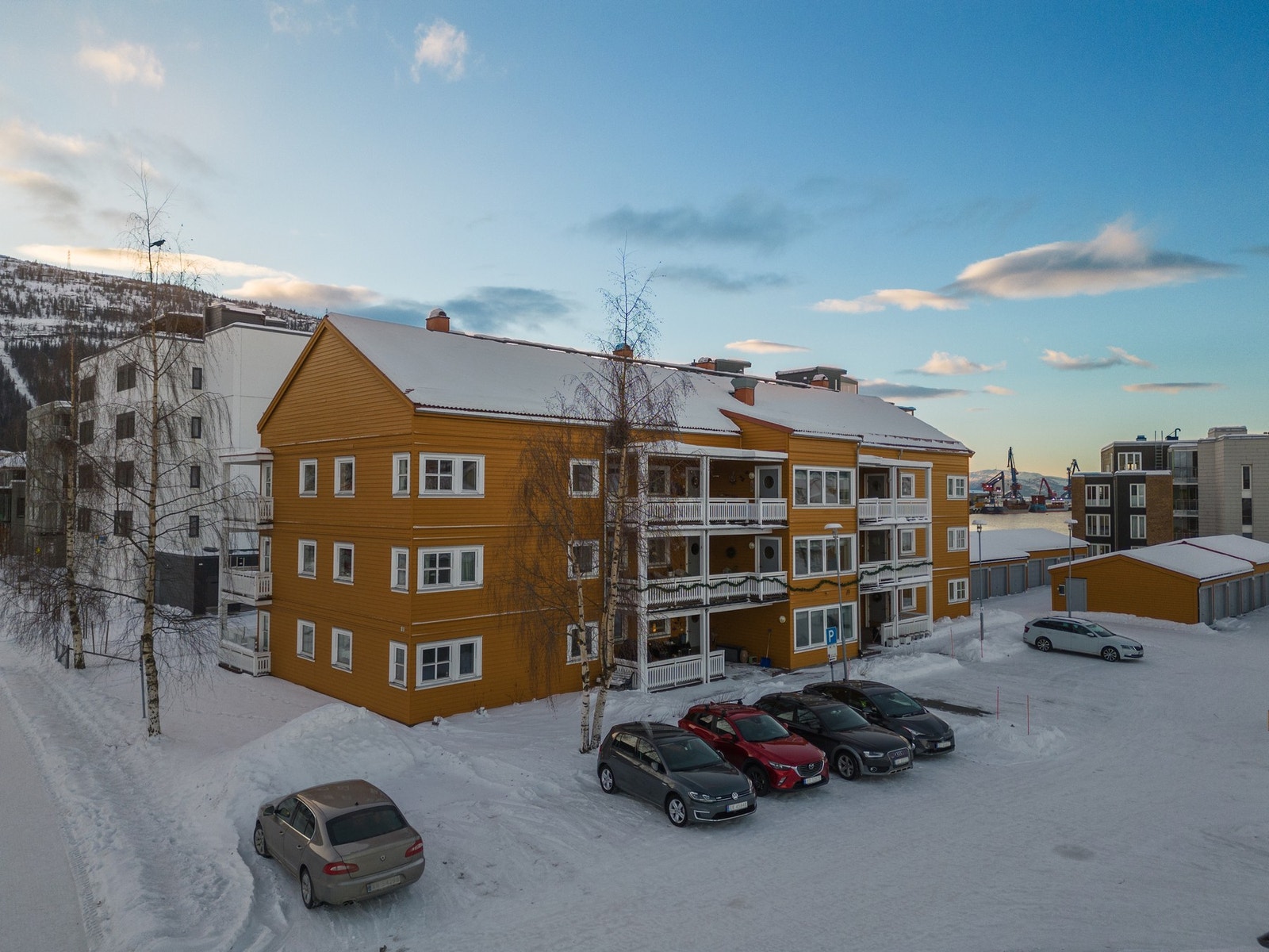 På oppvarmede gangveier er sentrum få minutter unna. Galleribilde