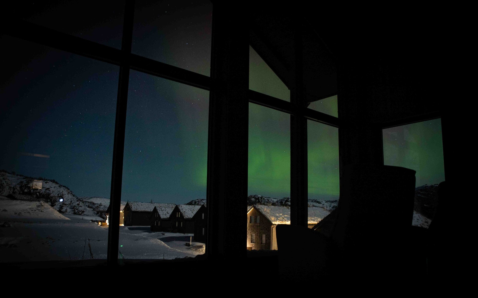 Nordlys fra godstolen 1. desember 2023 Galleribilde