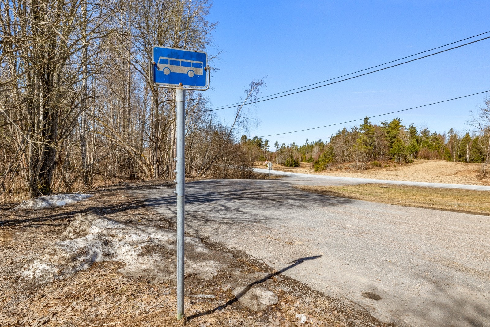 Her stopper skolebussen. Galleribilde