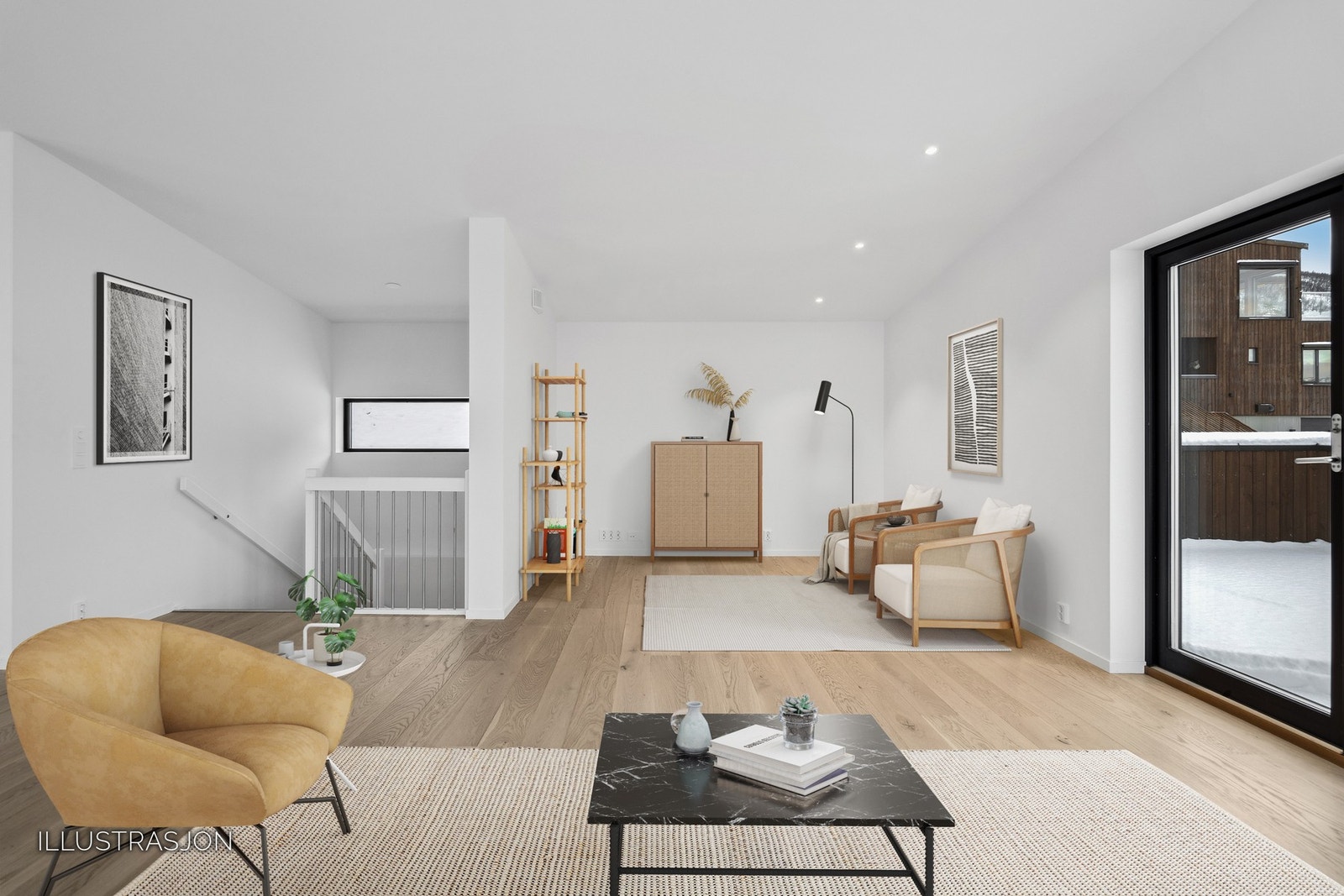 Stue (bildet er digitalt møblert) Galleribilde