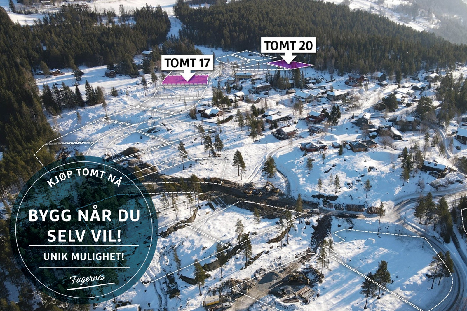 Flott tomt i attraktivt område. Kjøp tomt nå, bygg når det passer deg! Galleribilde