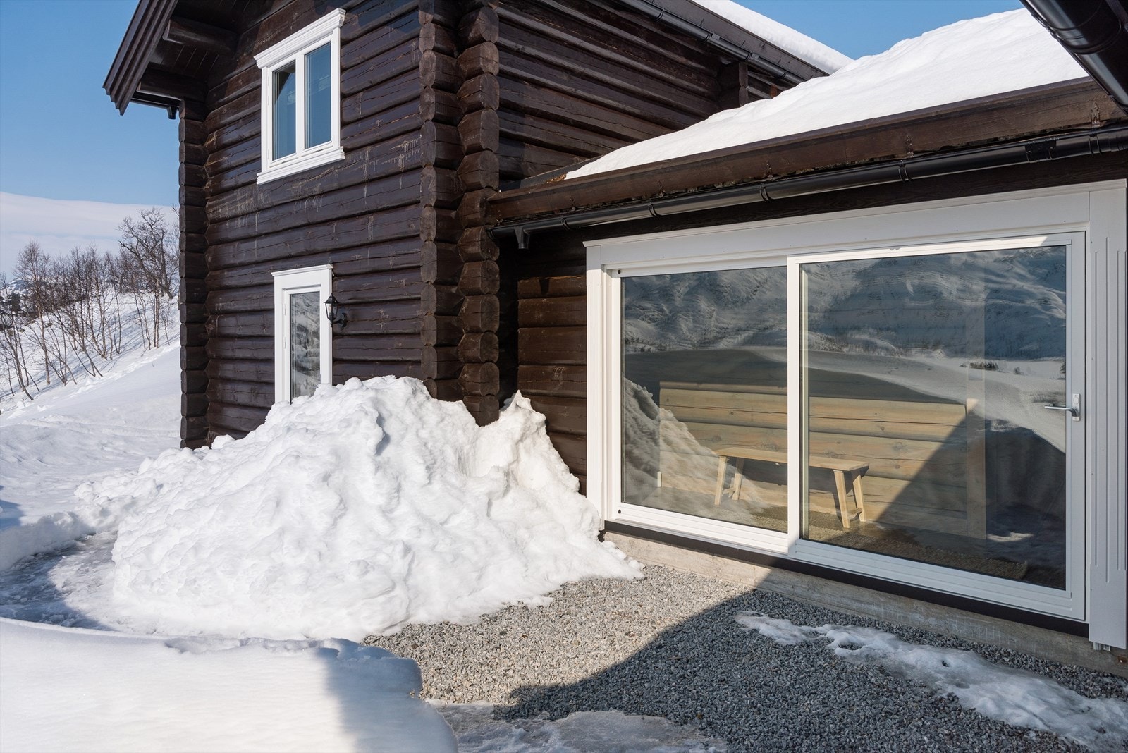 Skyvedør ut til uteplass Galleribilde