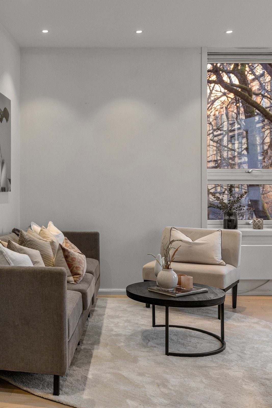 Lyst og trivelig oppholdsrom. Galleribilde