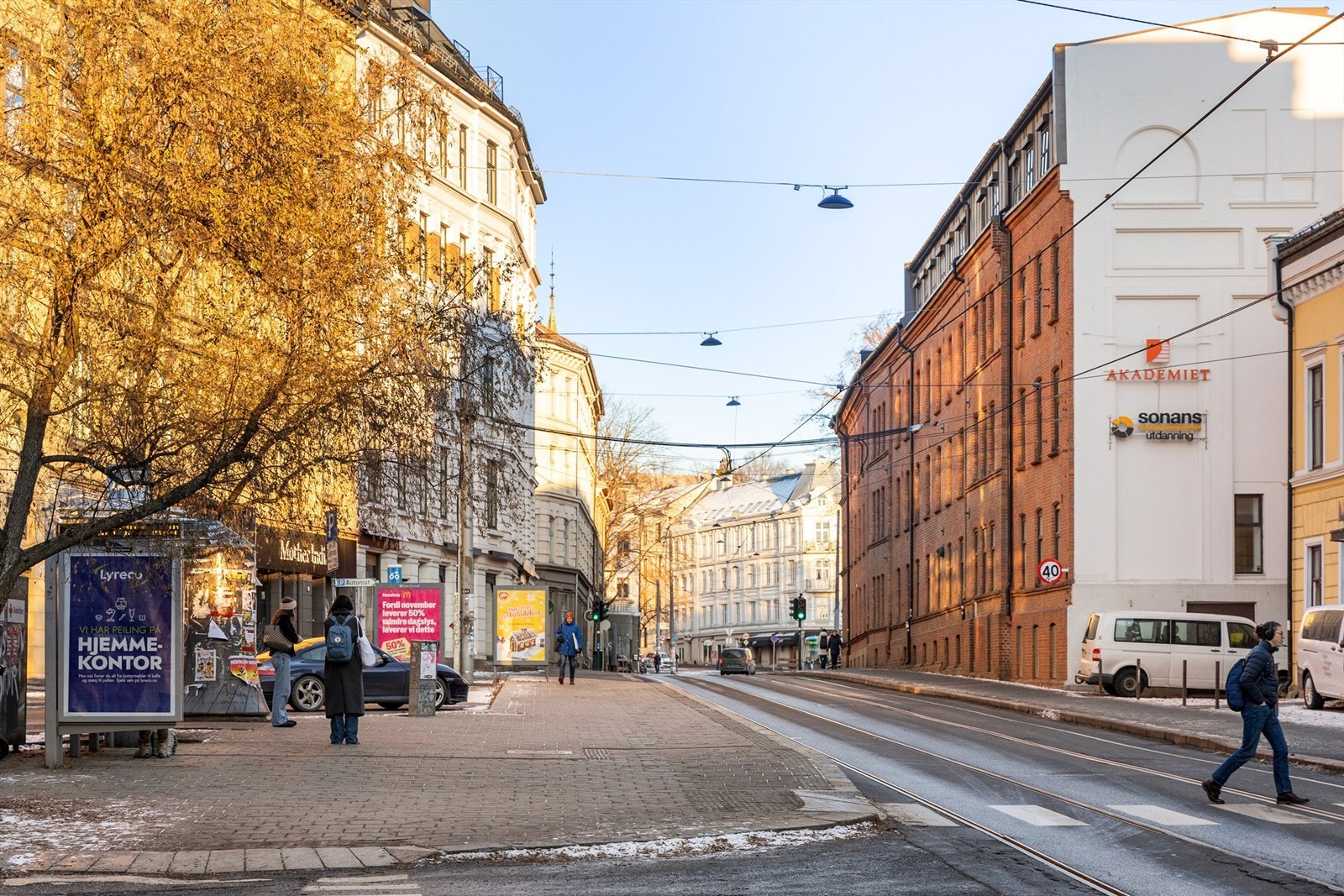På Bislett, St. Hanshaugen og Majorstuen finner du også hyggelige fortauskaféer og velkjente restauranter. Galleribilde