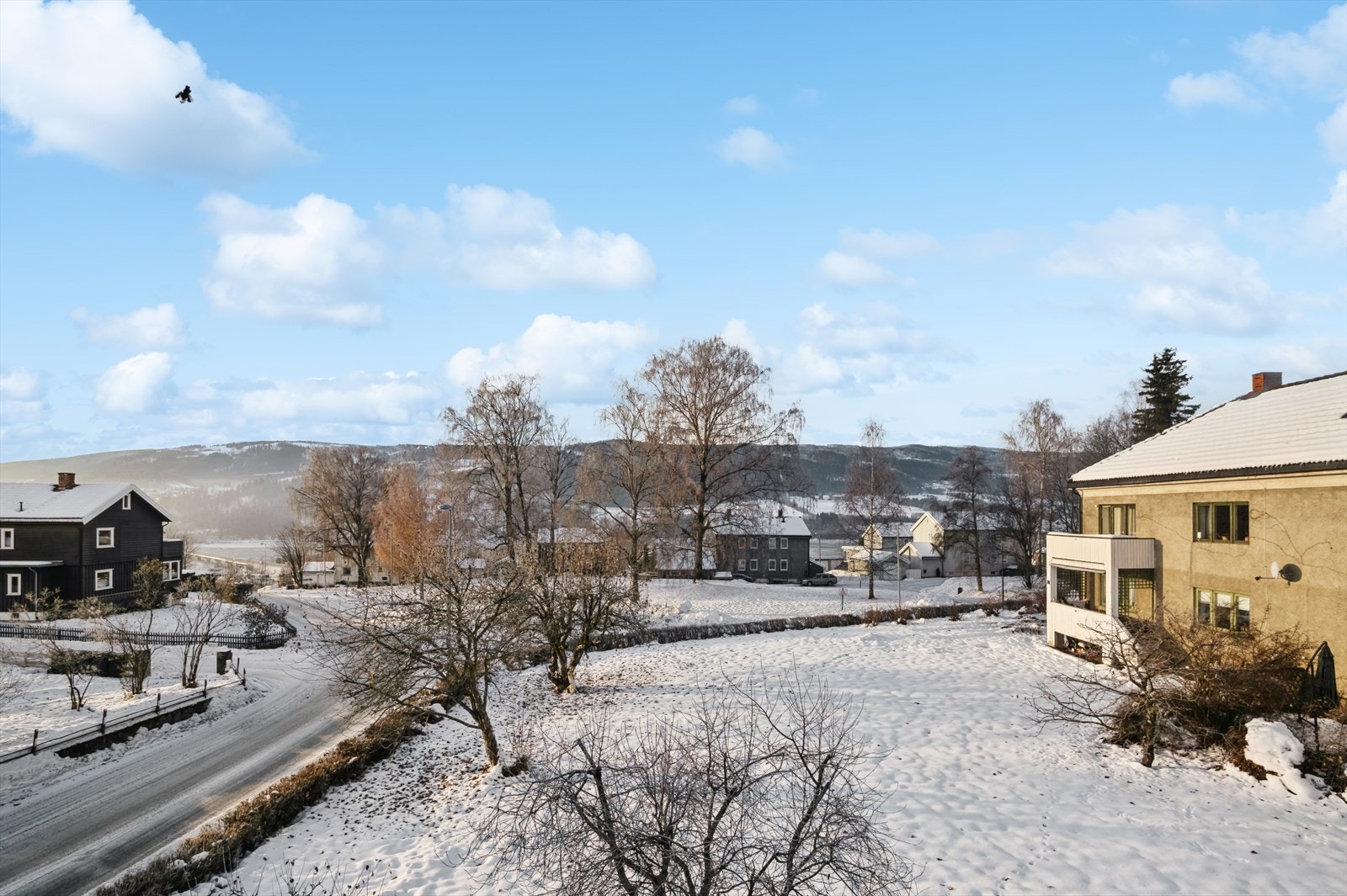 Fin utsikt fra balkongen. Galleribilde