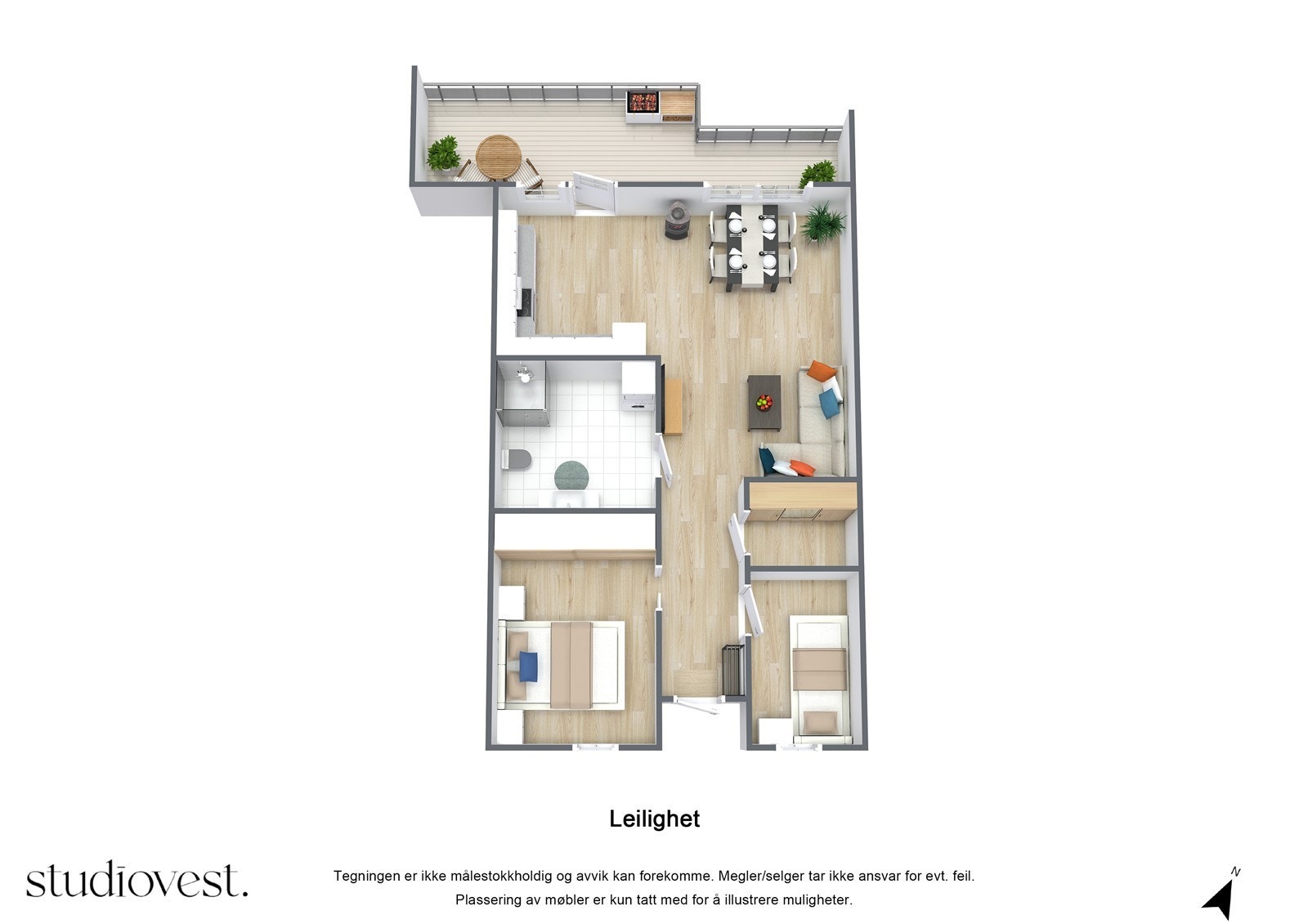 Planskisse 3D Galleribilde