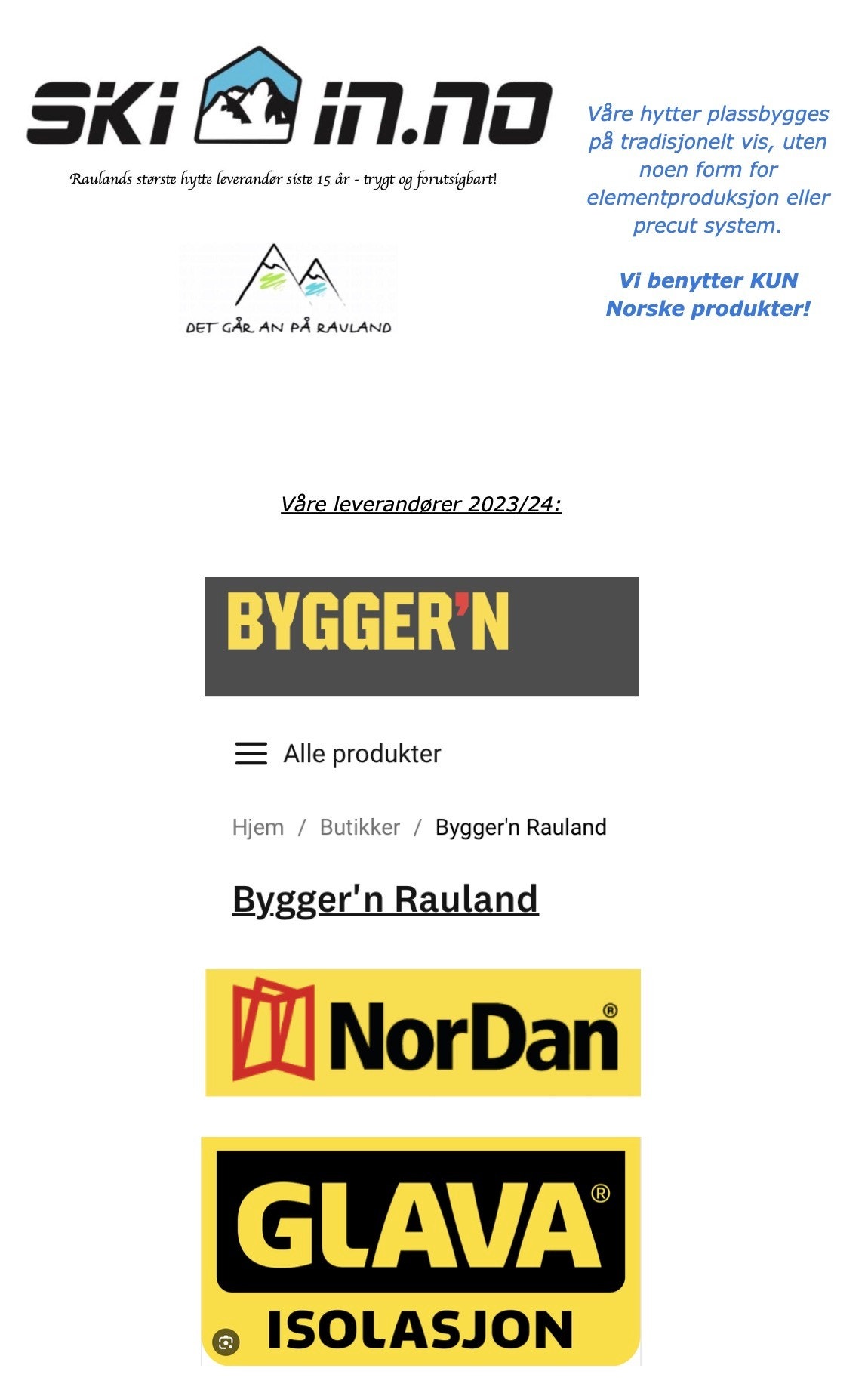 Våre leverandører Galleribilde